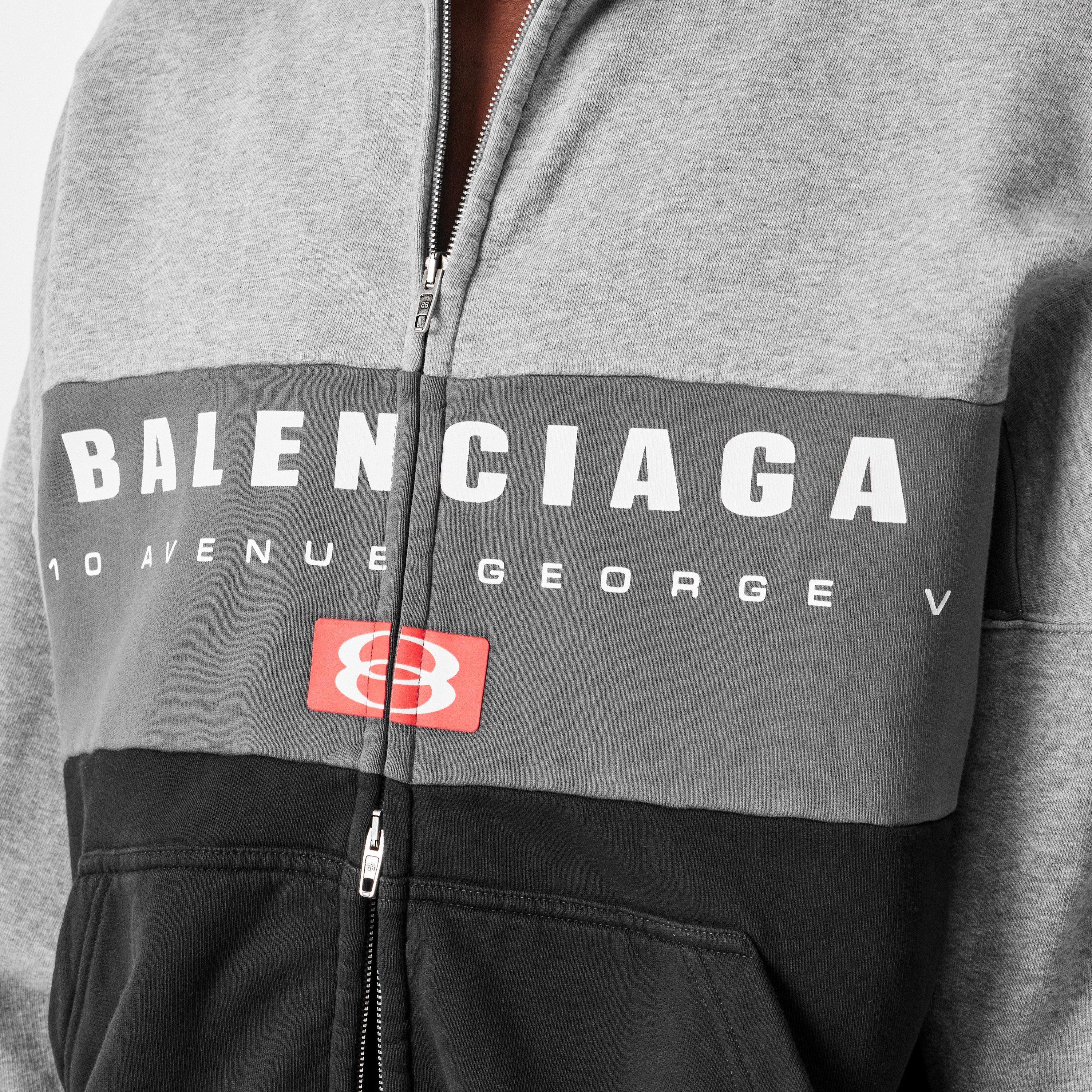 Heather Grey - Balenciaga - Men's Zipped Weather-Resistant Softshell Jacket - 5