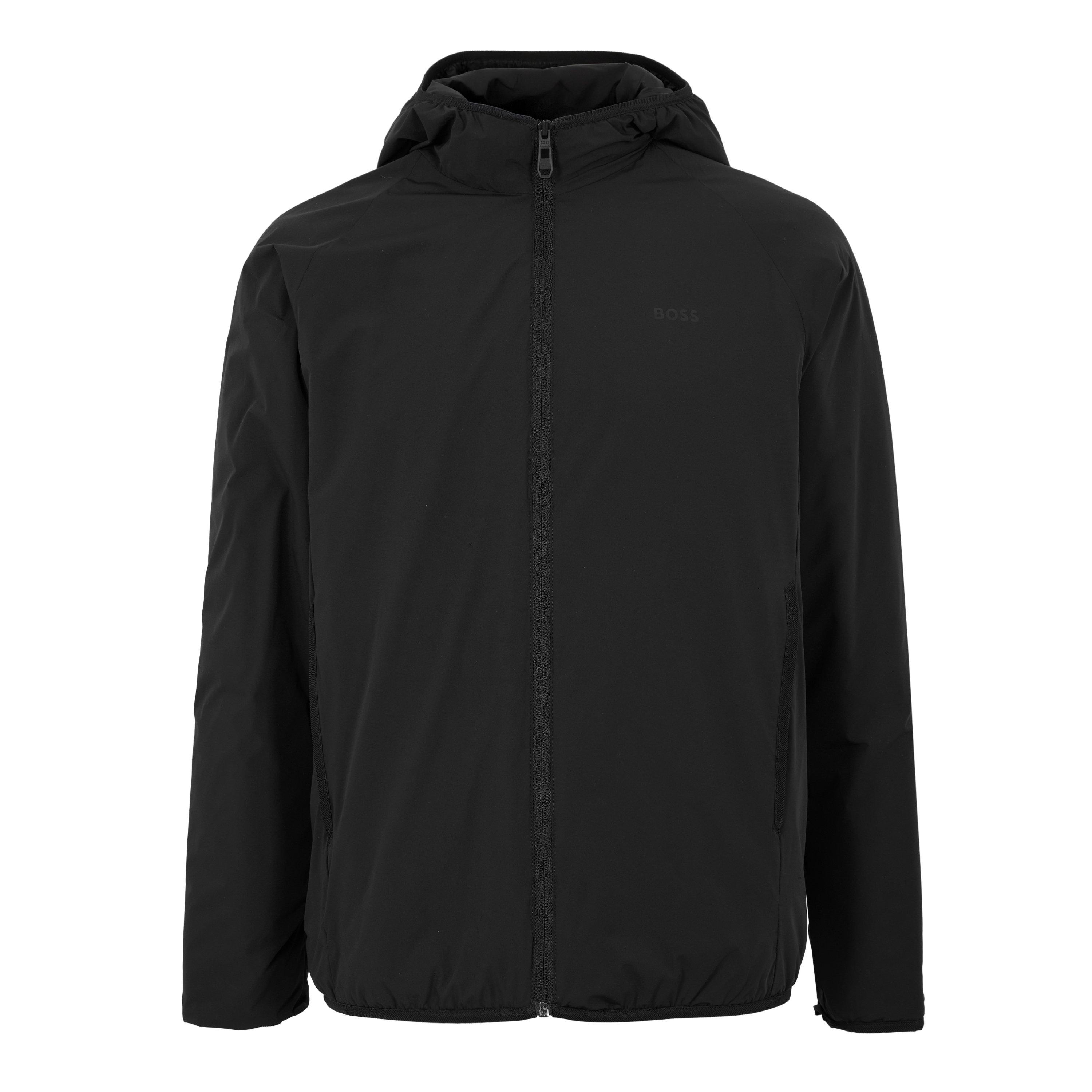 Black 001 - Boss - Mens BOSS GREEN 3-in-1 Hooded Zip-up Jacket with Detachable Inner - 1