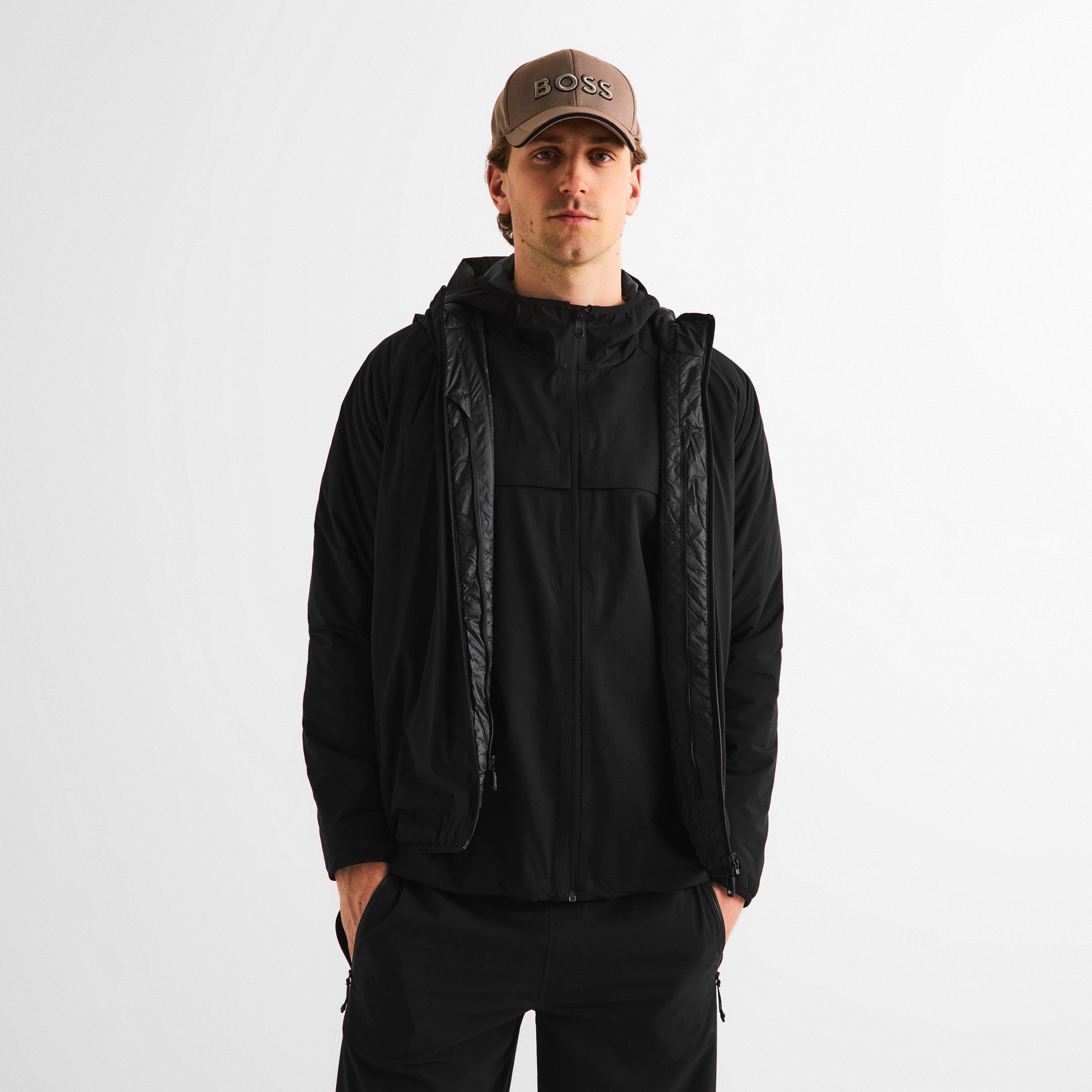 Black 001 - Boss - Mens BOSS GREEN 3-in-1 Hooded Zip-up Jacket with Detachable Inner - 3