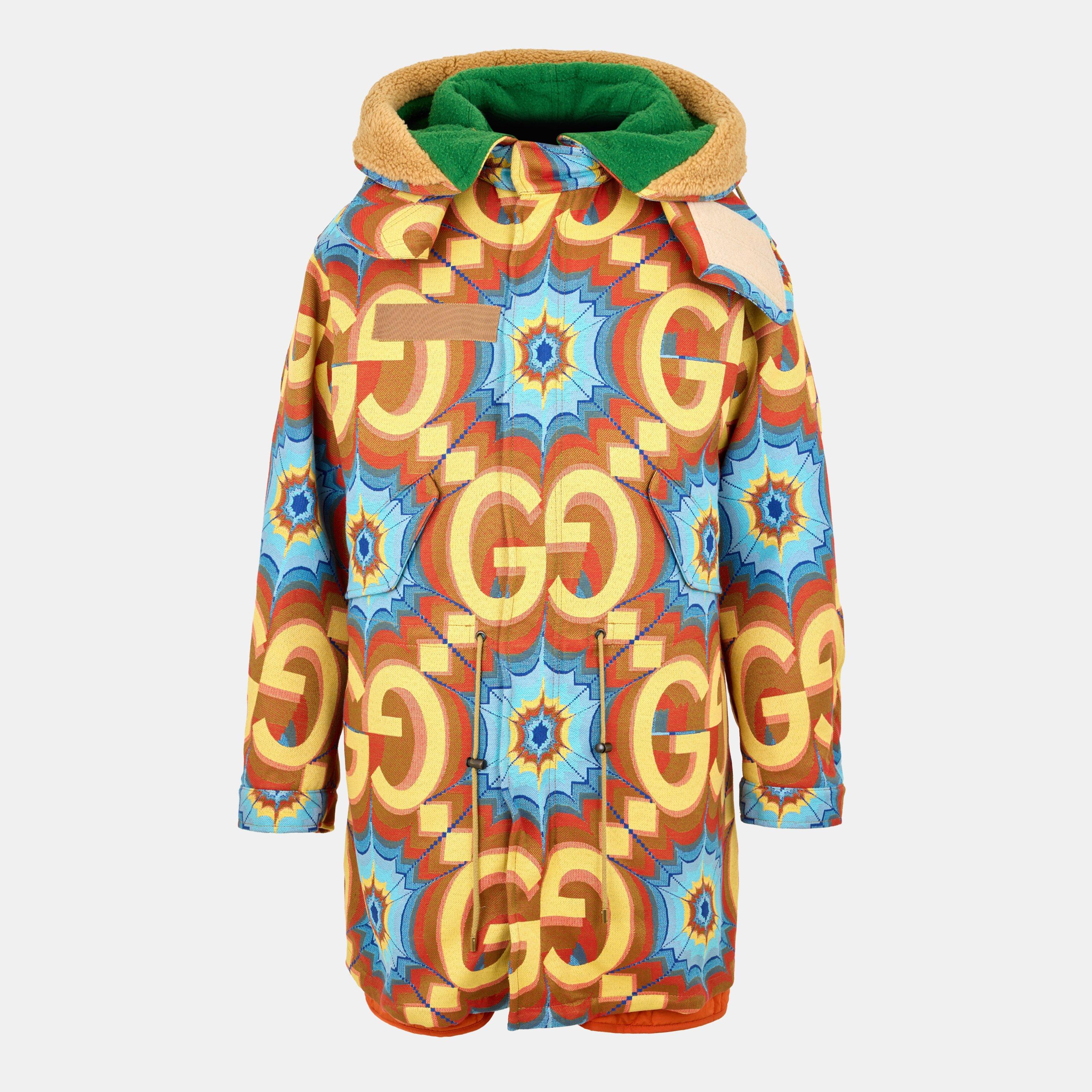 Orange/Yllw/Mc - Gucci - Men's Weather-Resistant Tailored Fit Softshell Jacket - 1