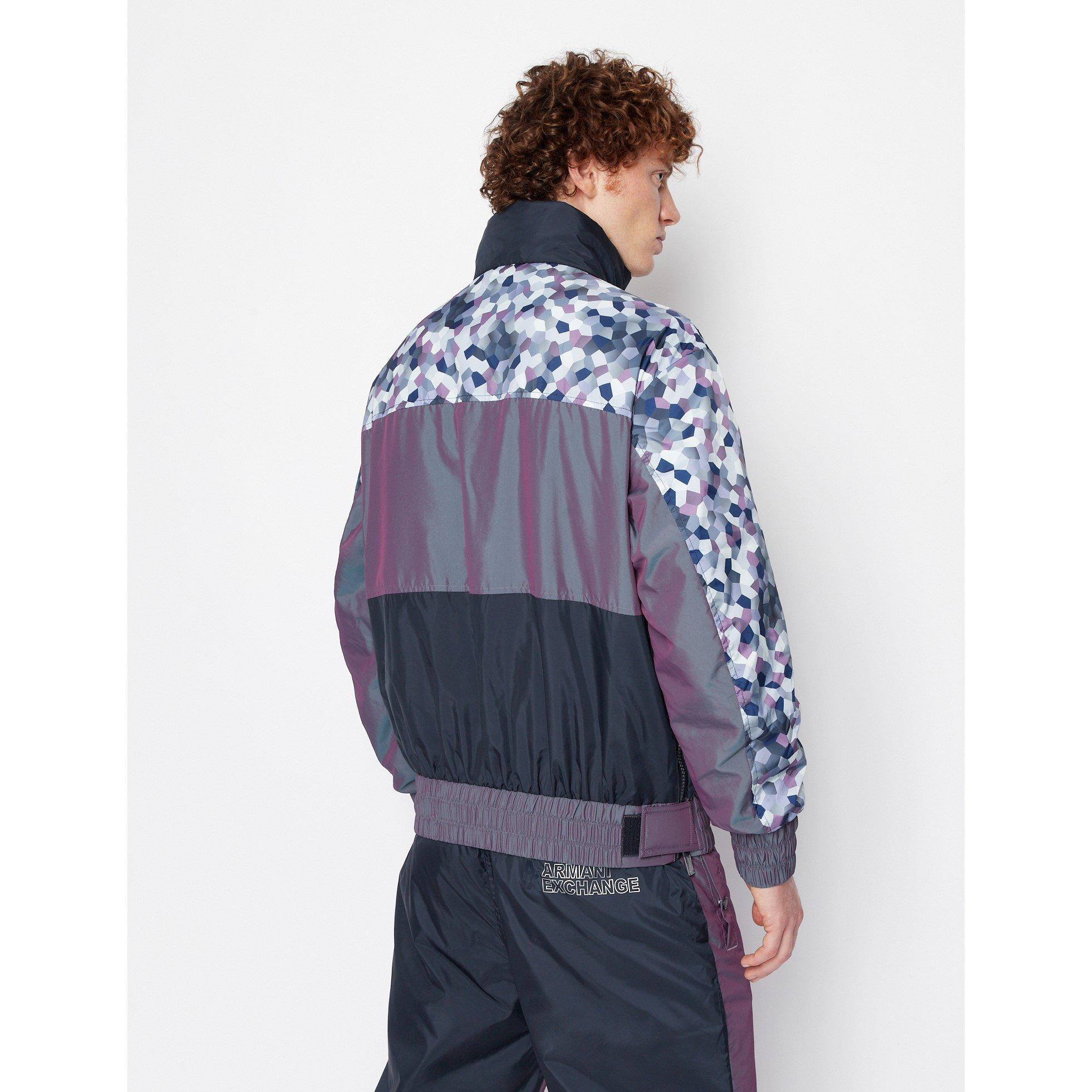 Cosmo viola - Armani Exchange - Men's Lightweight Ribbed Trim Bomber Jacket - 2