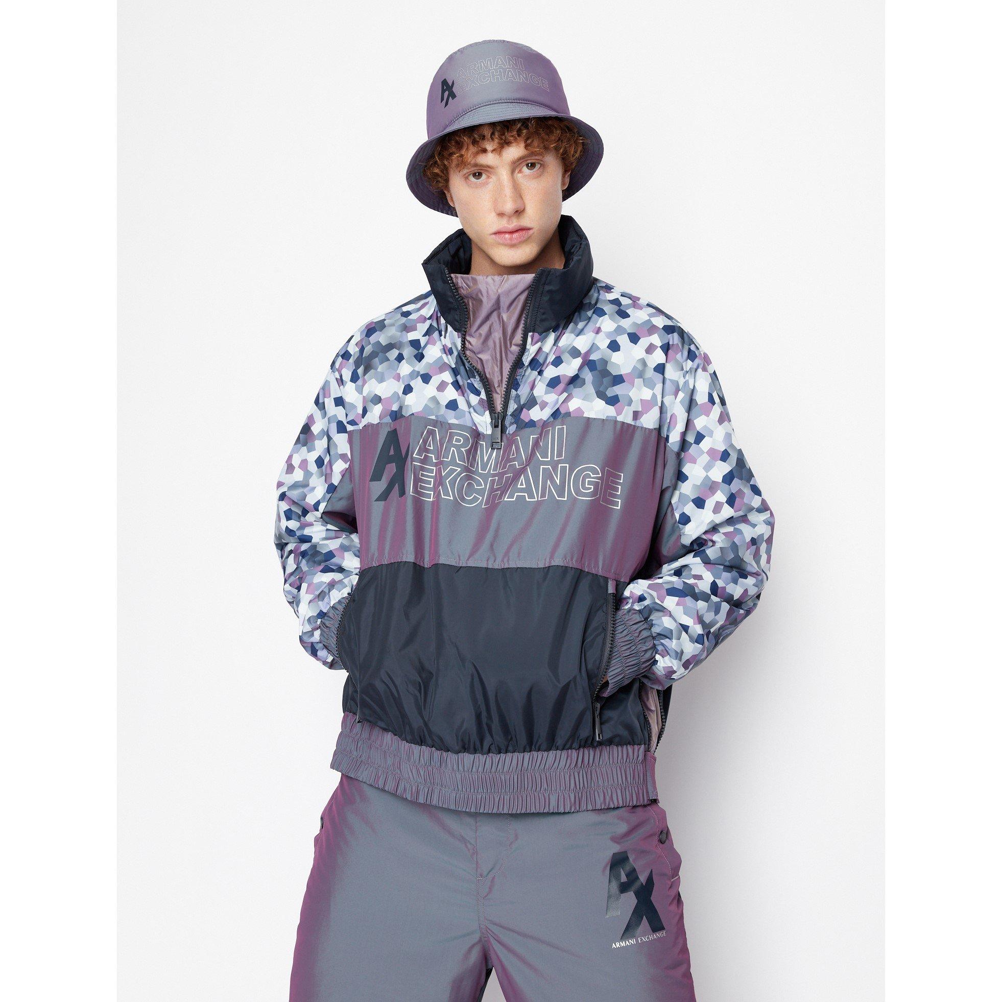 Cosmo viola - Armani Exchange - Men's Lightweight Ribbed Trim Bomber Jacket - 4