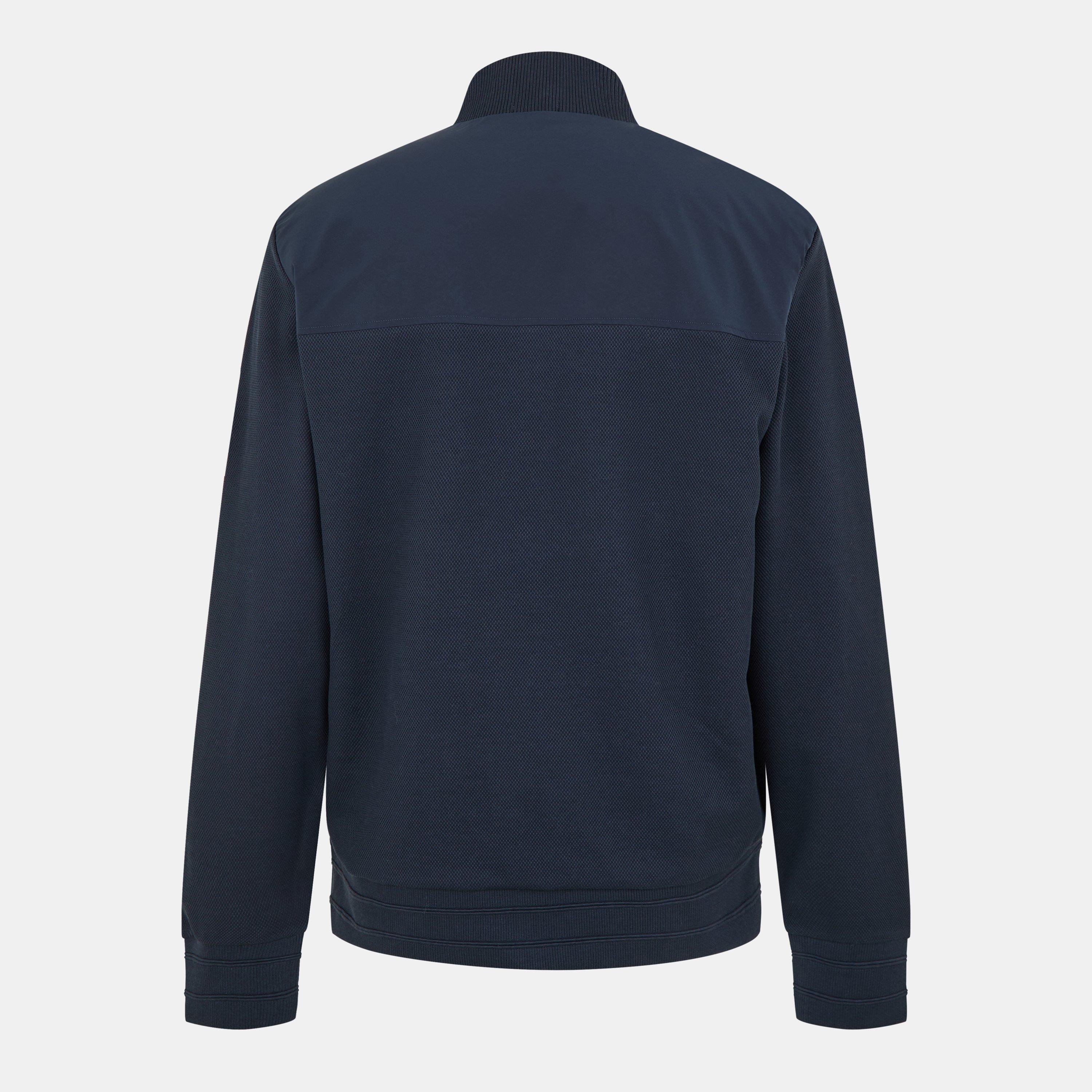 Dark Blue - Boss - Men's Skiles Cotton Full Zip Padded Softshell Jacket - 2