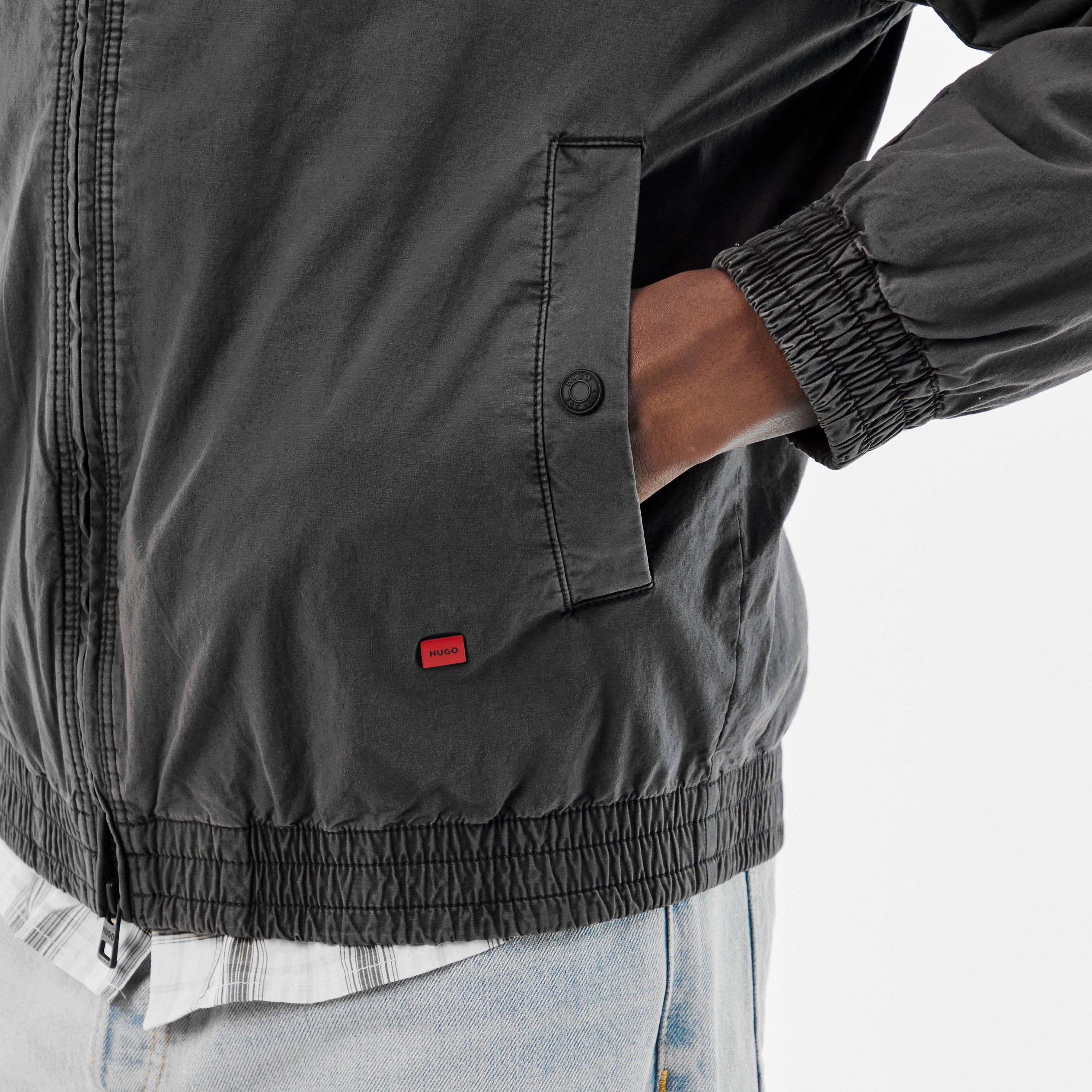 Dark Grey - Hugo - Men's Weather-Resistant Streamlined Fit Softshell Jacket - 5