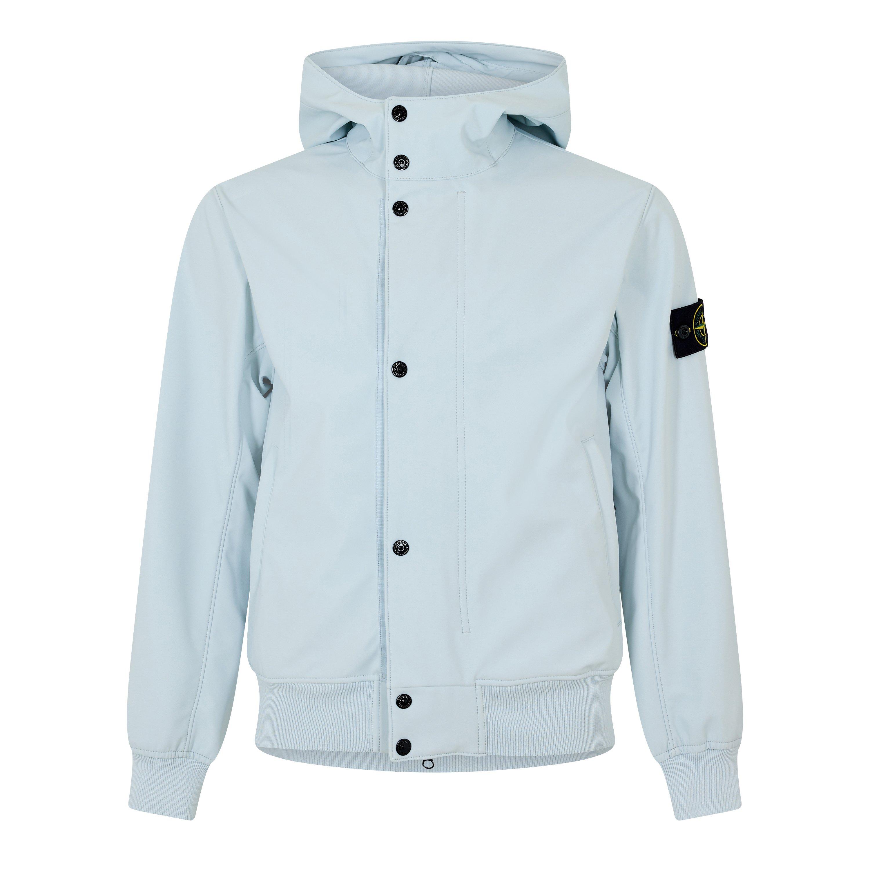 Stone Island Men's Softshell Jacket - Sky Blue V0041 - Size 2XL