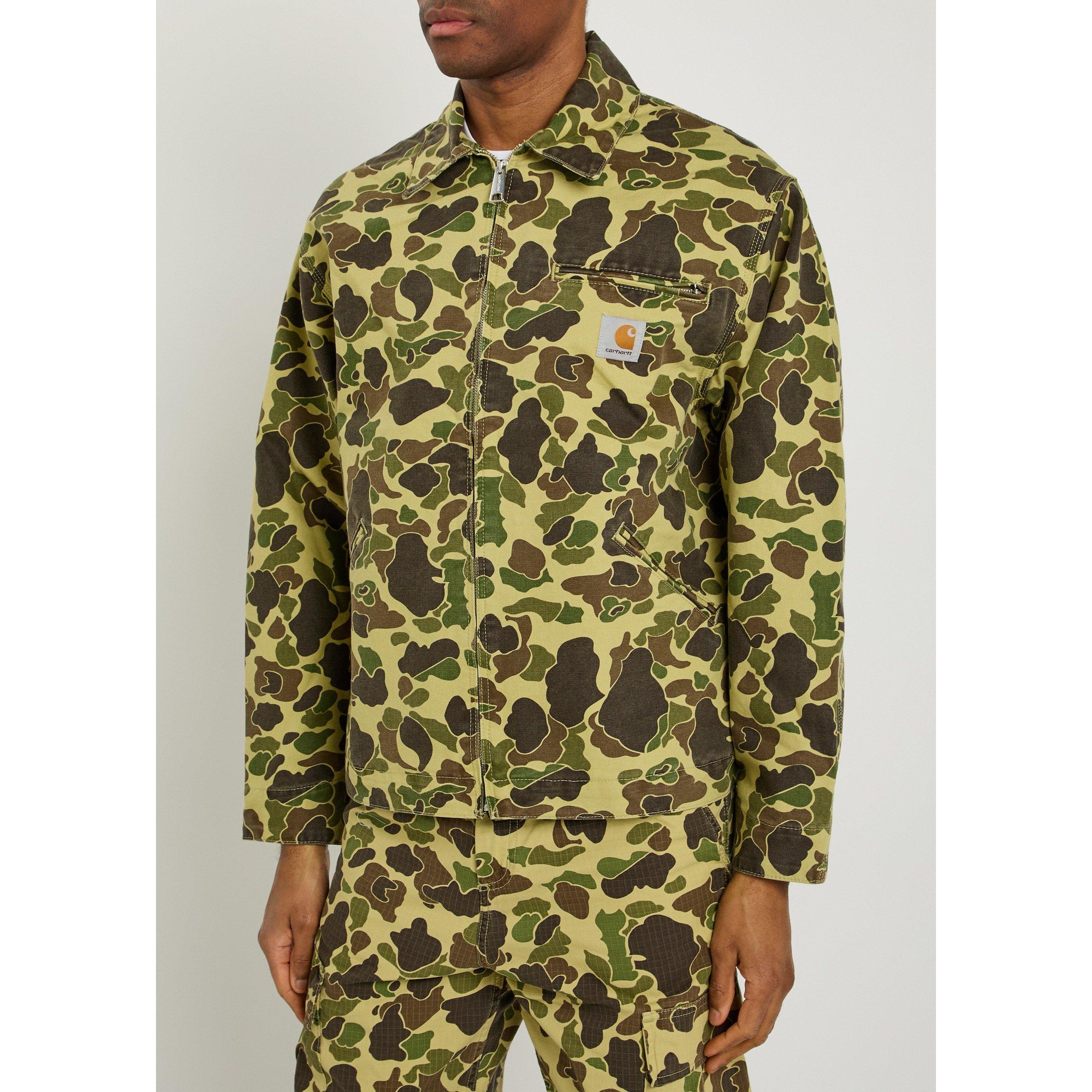 GREEN - Carhartt - Men's Detroit Camouflage Cotton Barn Jacket - 2