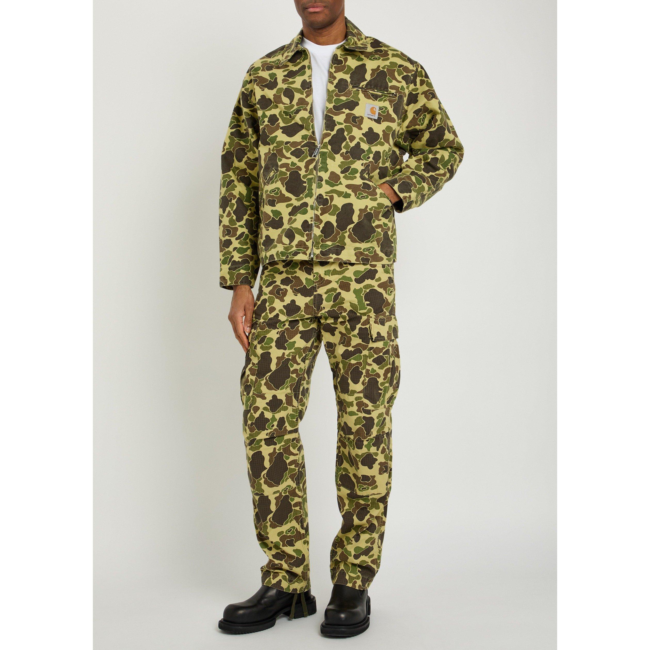GREEN - Carhartt - Men's Detroit Camouflage Cotton Barn Jacket - 5