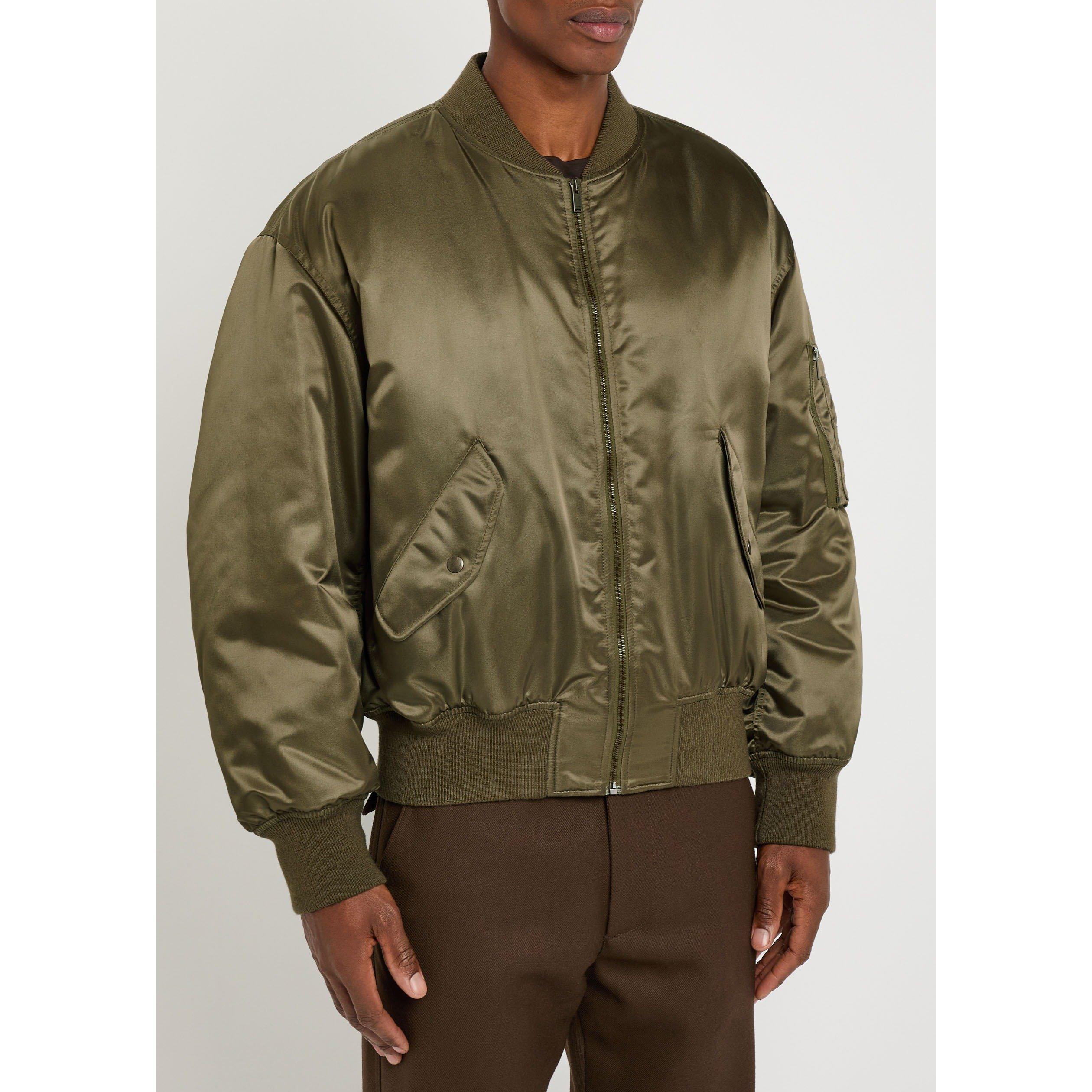 KHAKI - Saint Laurent - SL BOMBER AMPLE TECH BRIL WR - 2