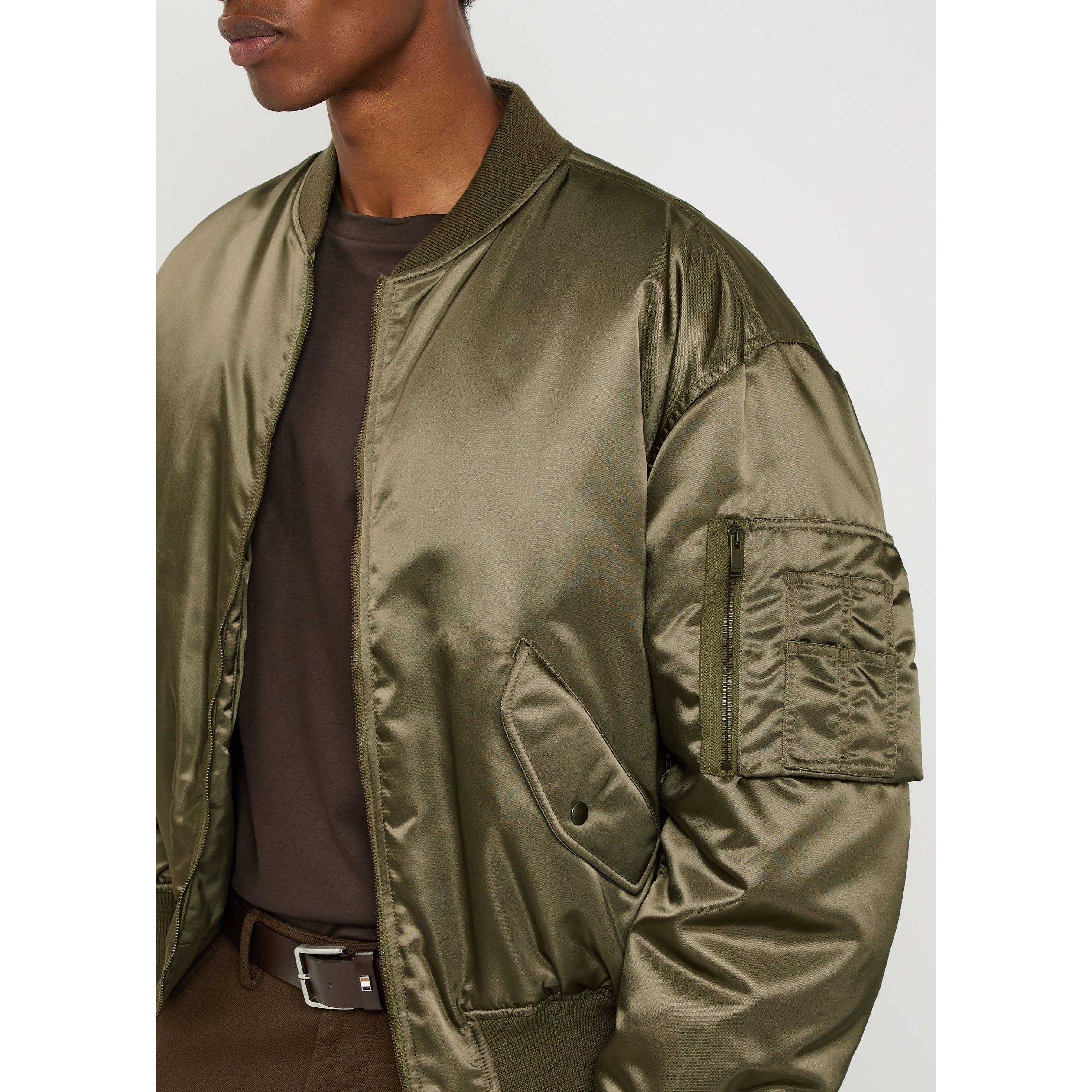KHAKI - Saint Laurent - SL BOMBER AMPLE TECH BRIL WR - 4