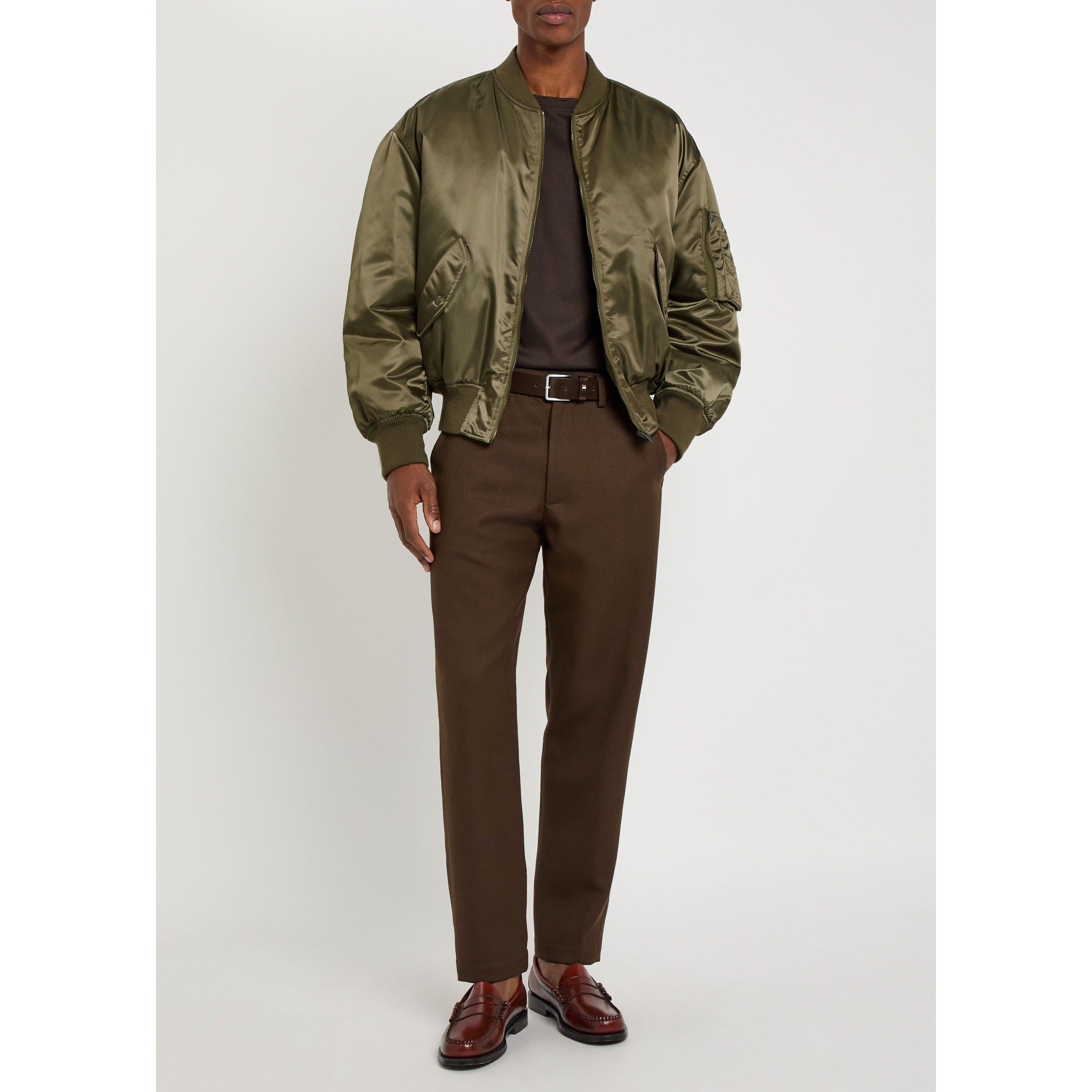 KHAKI - Saint Laurent - SL BOMBER AMPLE TECH BRIL WR - 5