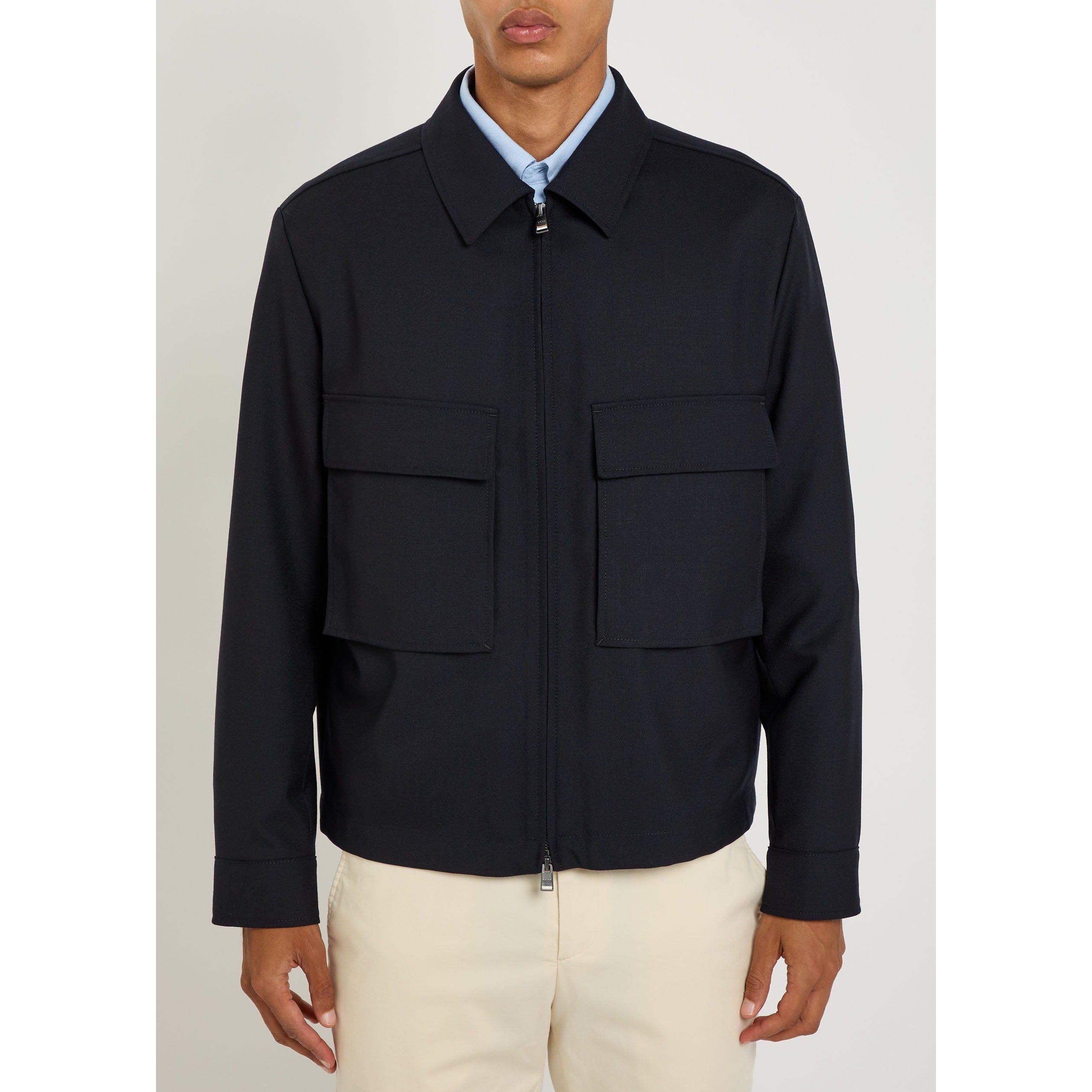 NAVY - Boss - BOSS JKT WOOL 2 PKT - 2