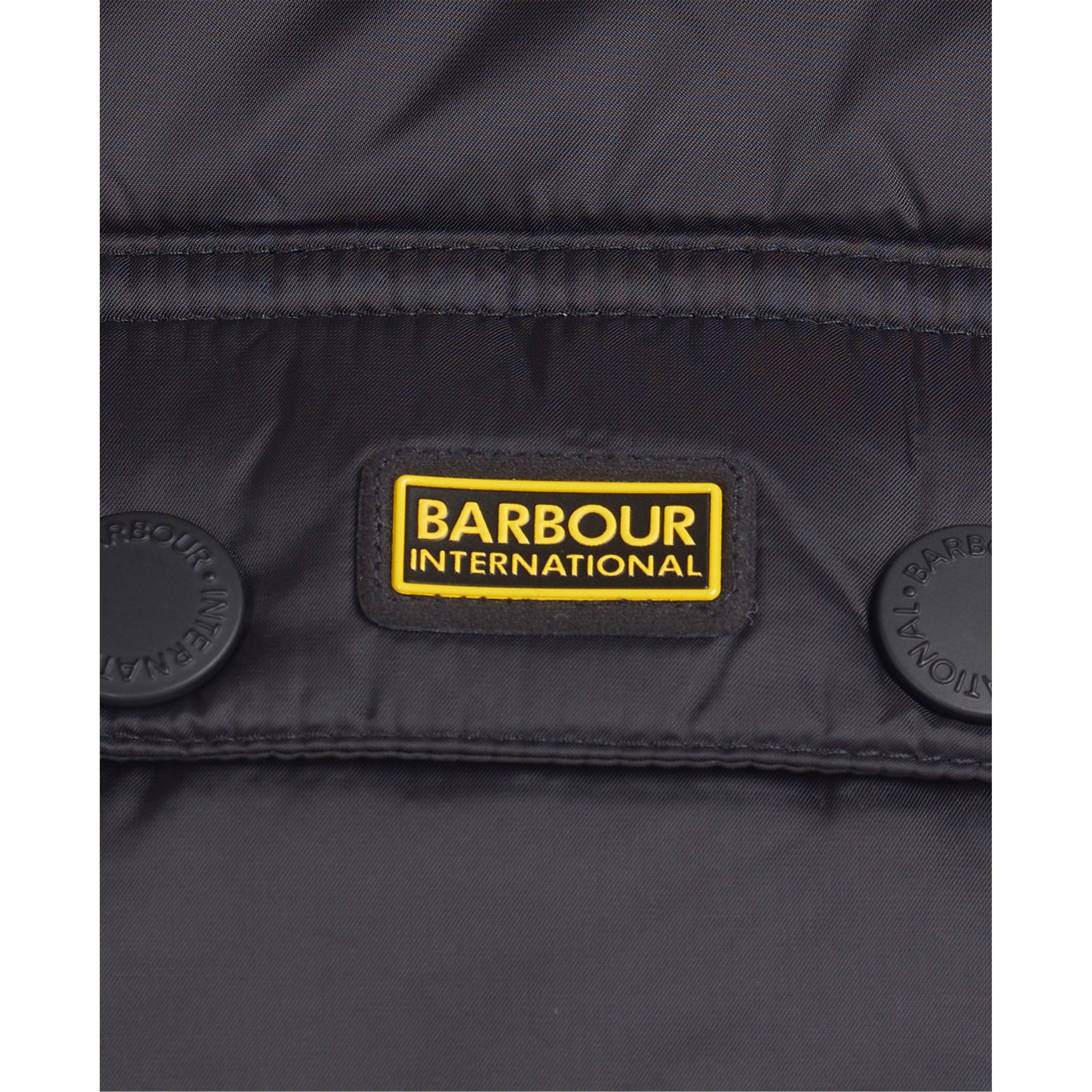 Black BK91 - Barbour International - Men's Ouston Hooded Water Resistant Gilet - 8