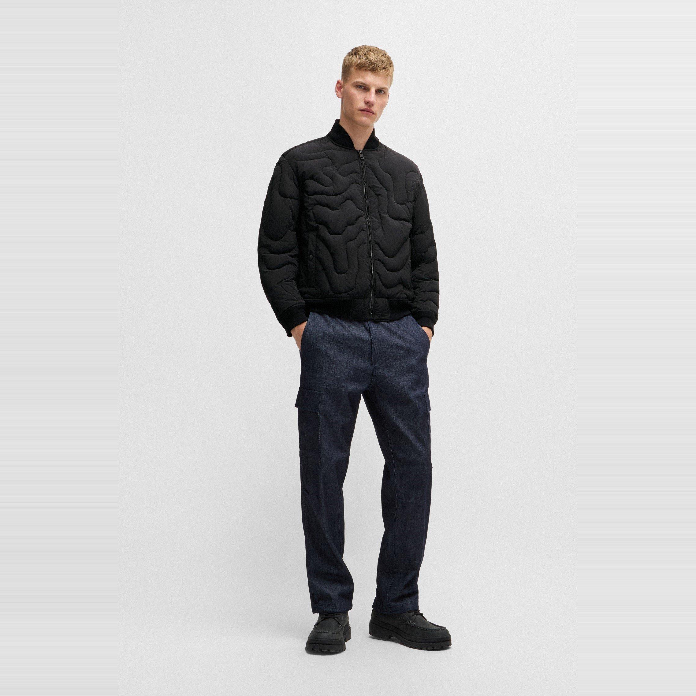 Black - Boss - Men's Omapy Bomber Jacket - 3