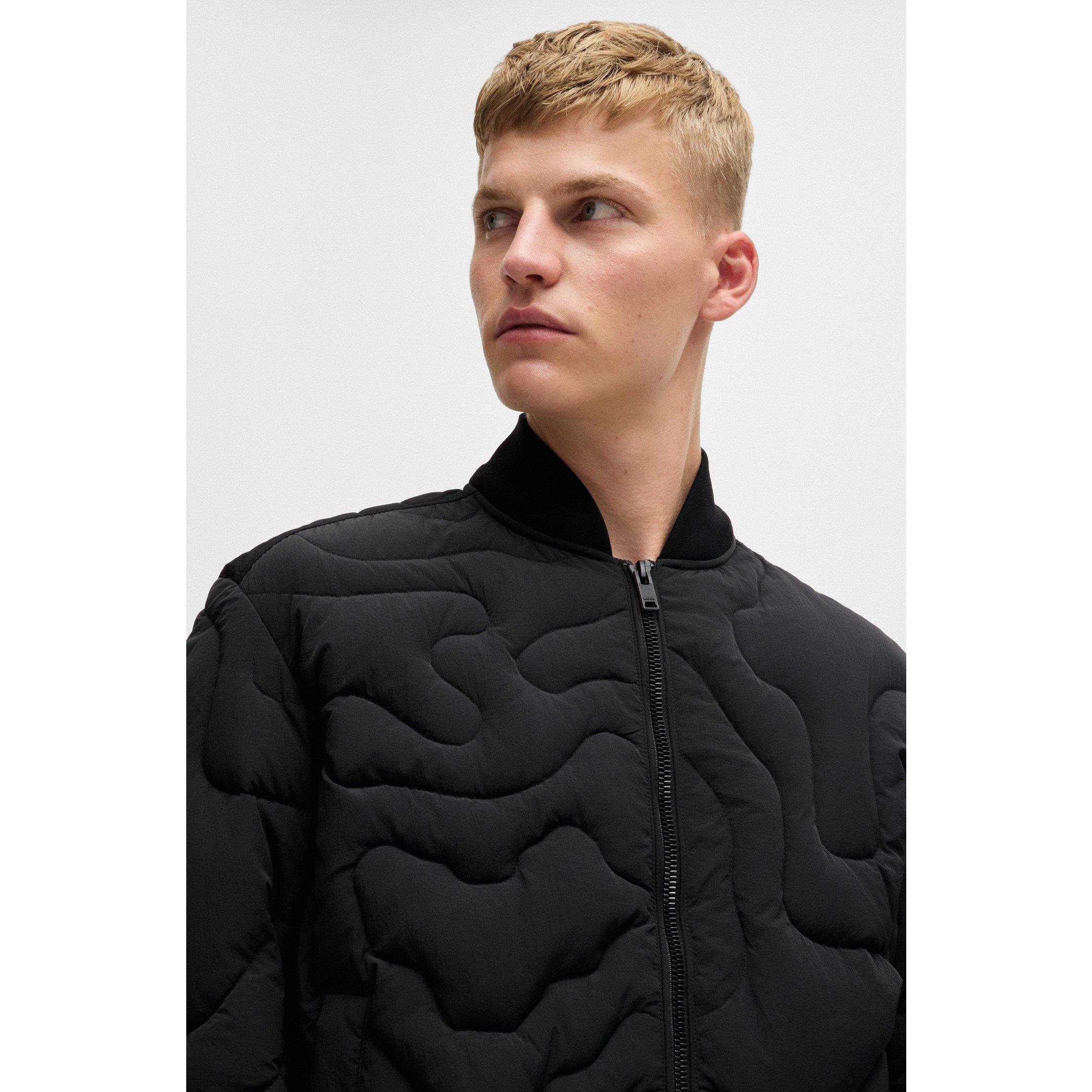 Black - Boss - Men's Omapy Bomber Jacket - 5