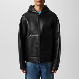 Valentino Hooded Leather Jacket