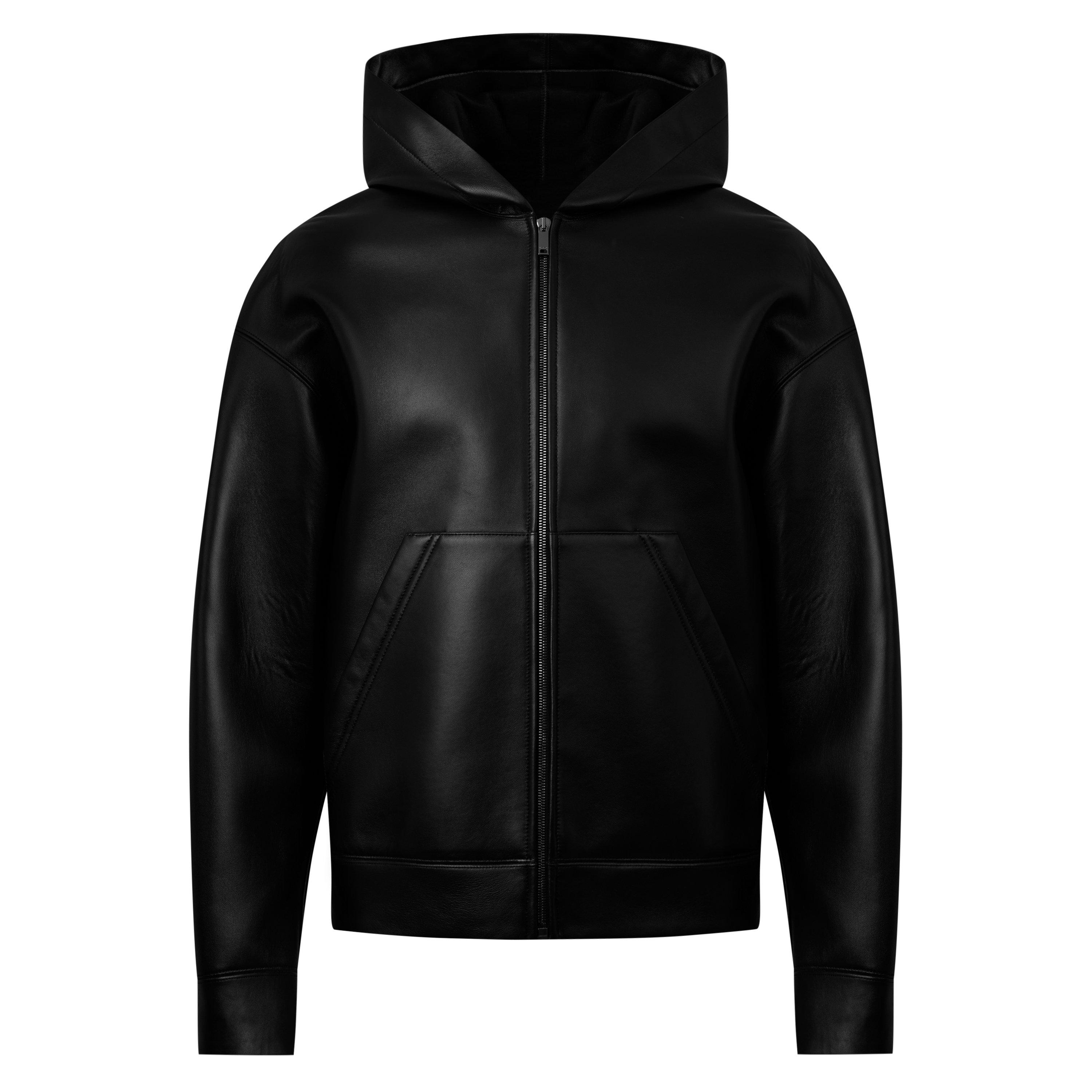 レザージャケット・コート Valentino Black leather coat VALENTINO GARAVANI Embellished leather biker jacket | THE OUTNET