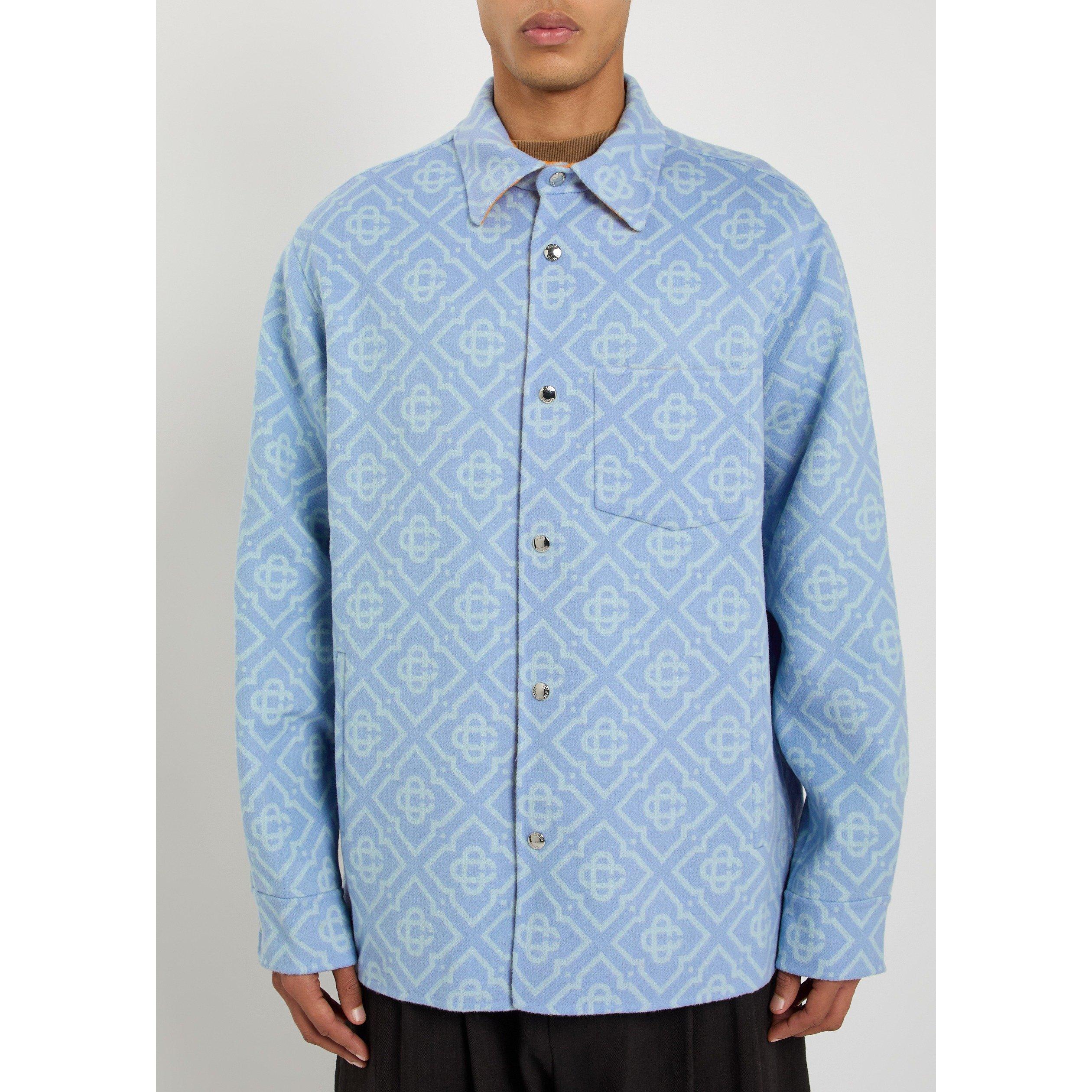 BLUE - Casablanca - CAS DOUBLE FACED OVER SHIRT - 2