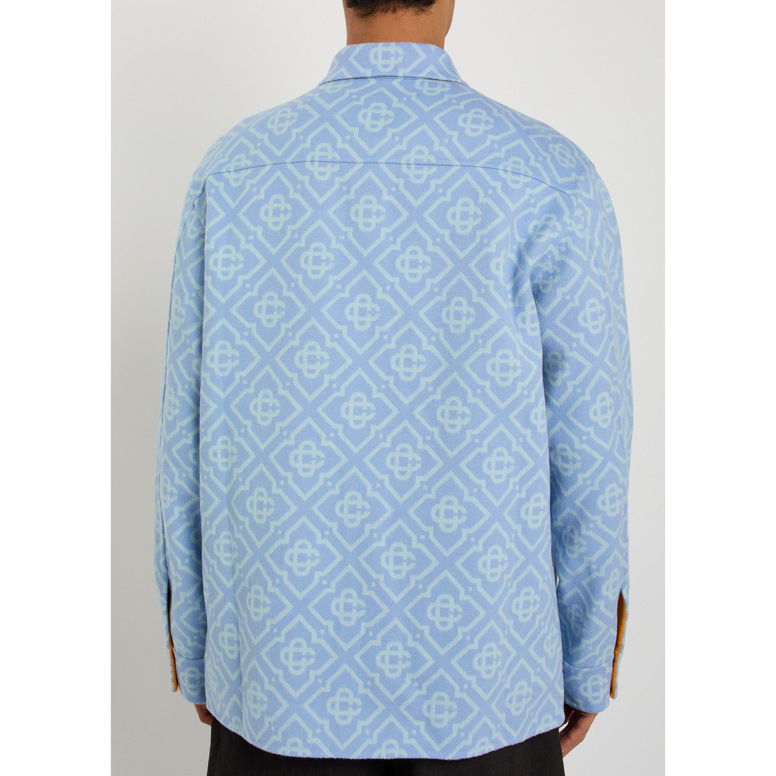 BLUE - Casablanca - CAS DOUBLE FACED OVER SHIRT - 3