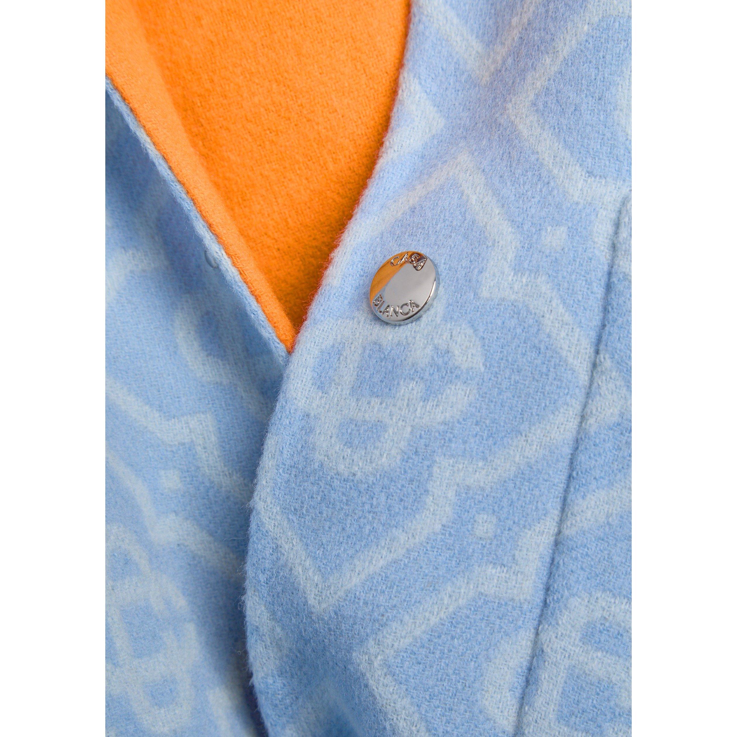 BLUE - Casablanca - CAS DOUBLE FACED OVER SHIRT - 4