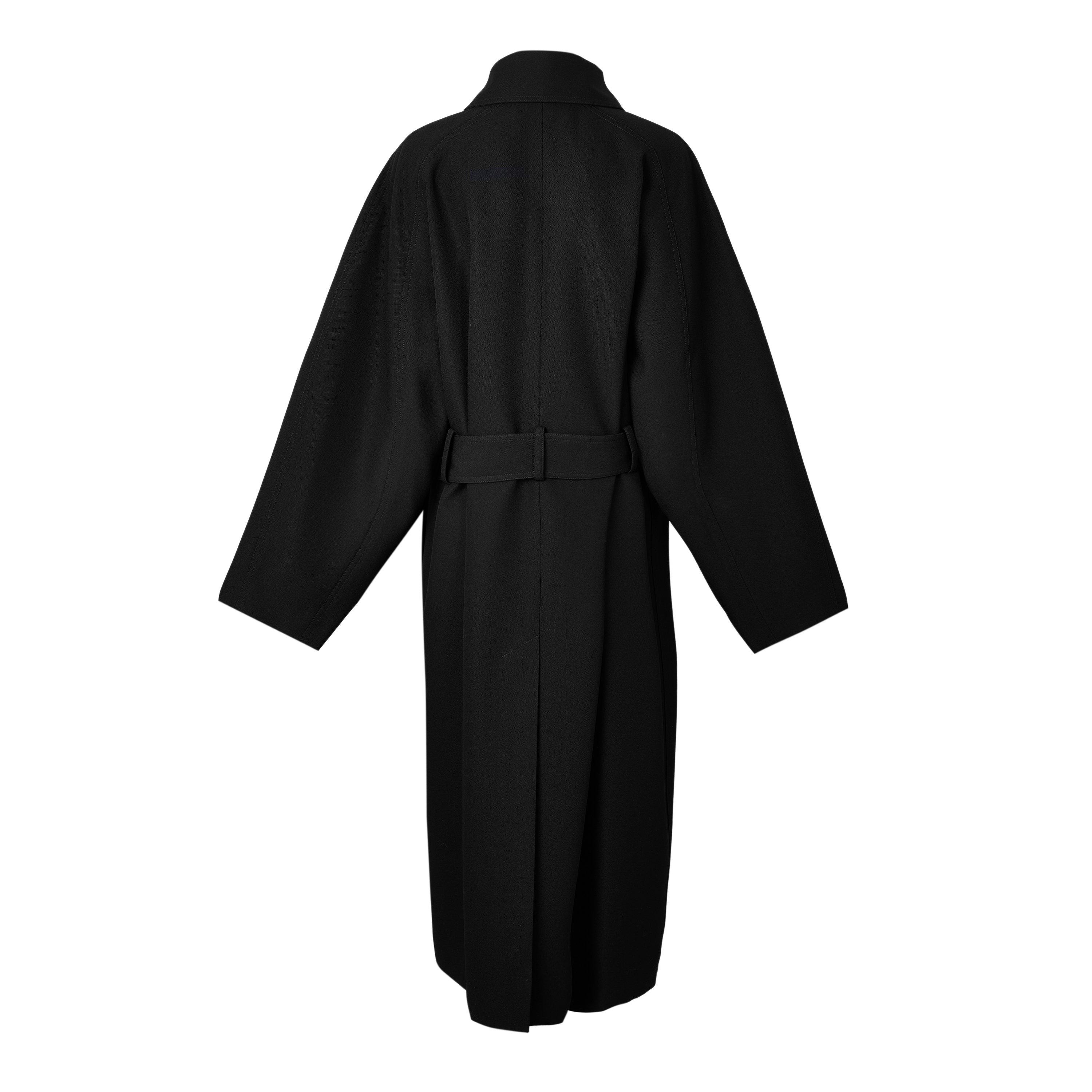 BLACK - Saint Laurent - SMANTEAU RAGLAN DOUBLE CR - 2