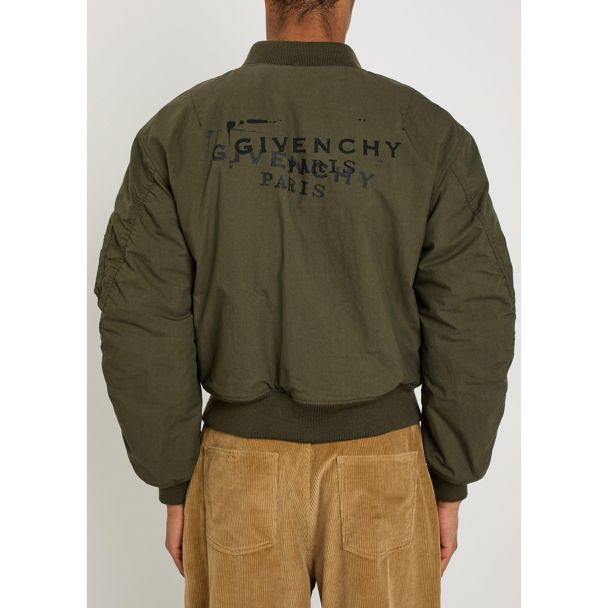 KHAKI - GIVENCHY - GIV COUTURE SLEEVES BOMBER - 3