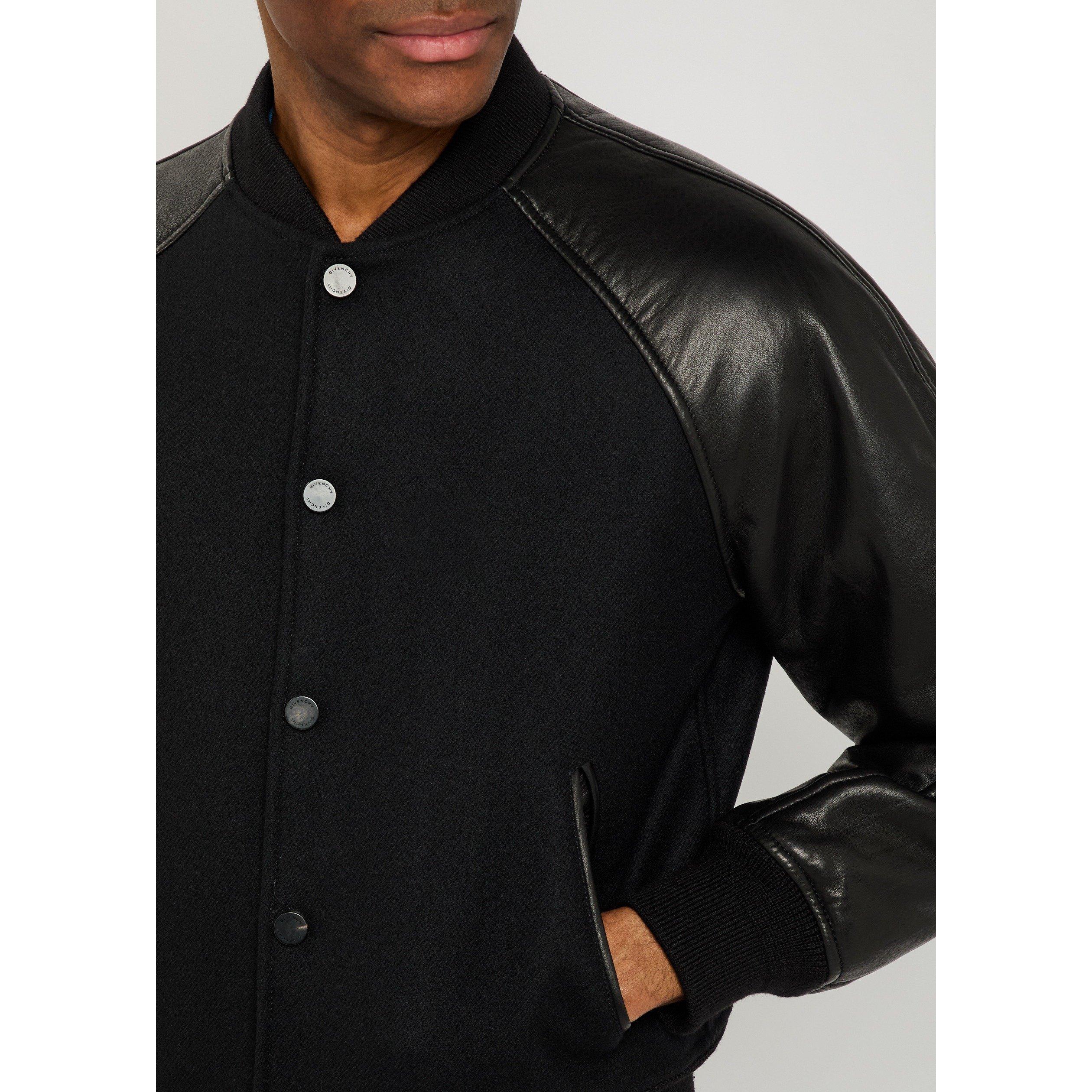 BLACK - GIVENCHY - GIV MIX MATERIAL JACKET - 4