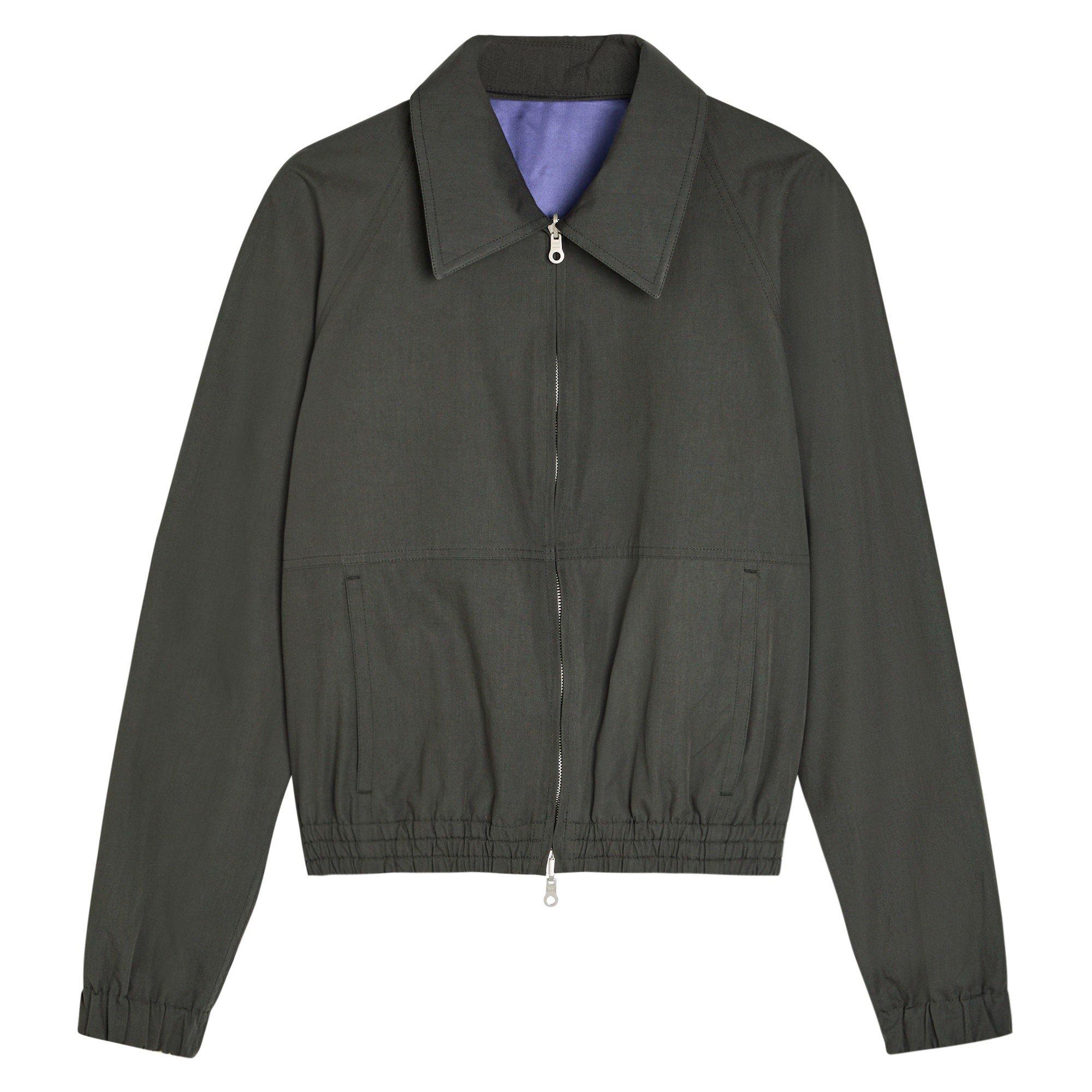 DARK GREY - Dries Van Noten - Men's Vinnys Reversible Cotton Oversized-Fit Bomber Jacket - 1