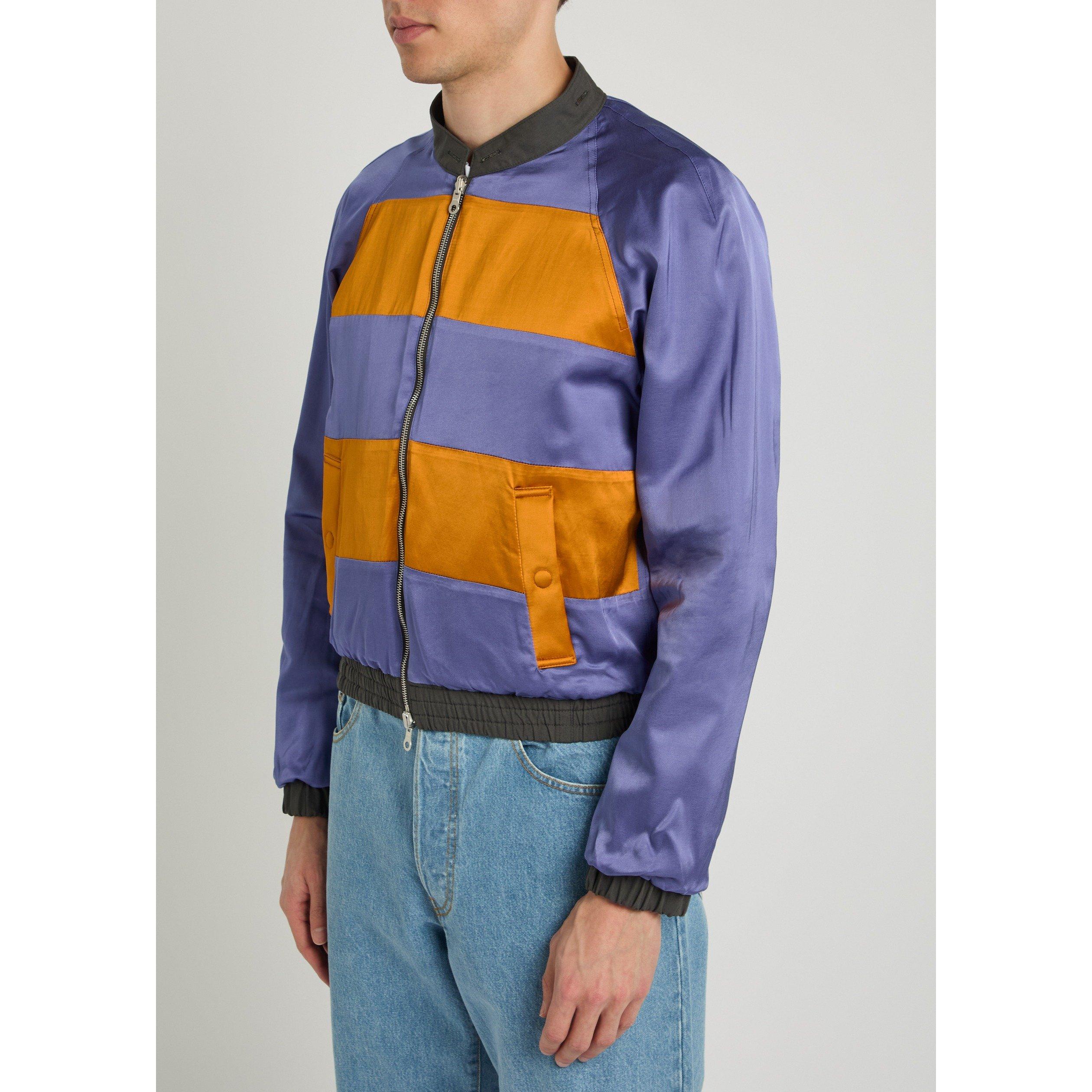DARK GREY - Dries Van Noten - Men's Vinnys Reversible Cotton Oversized-Fit Bomber Jacket - 5