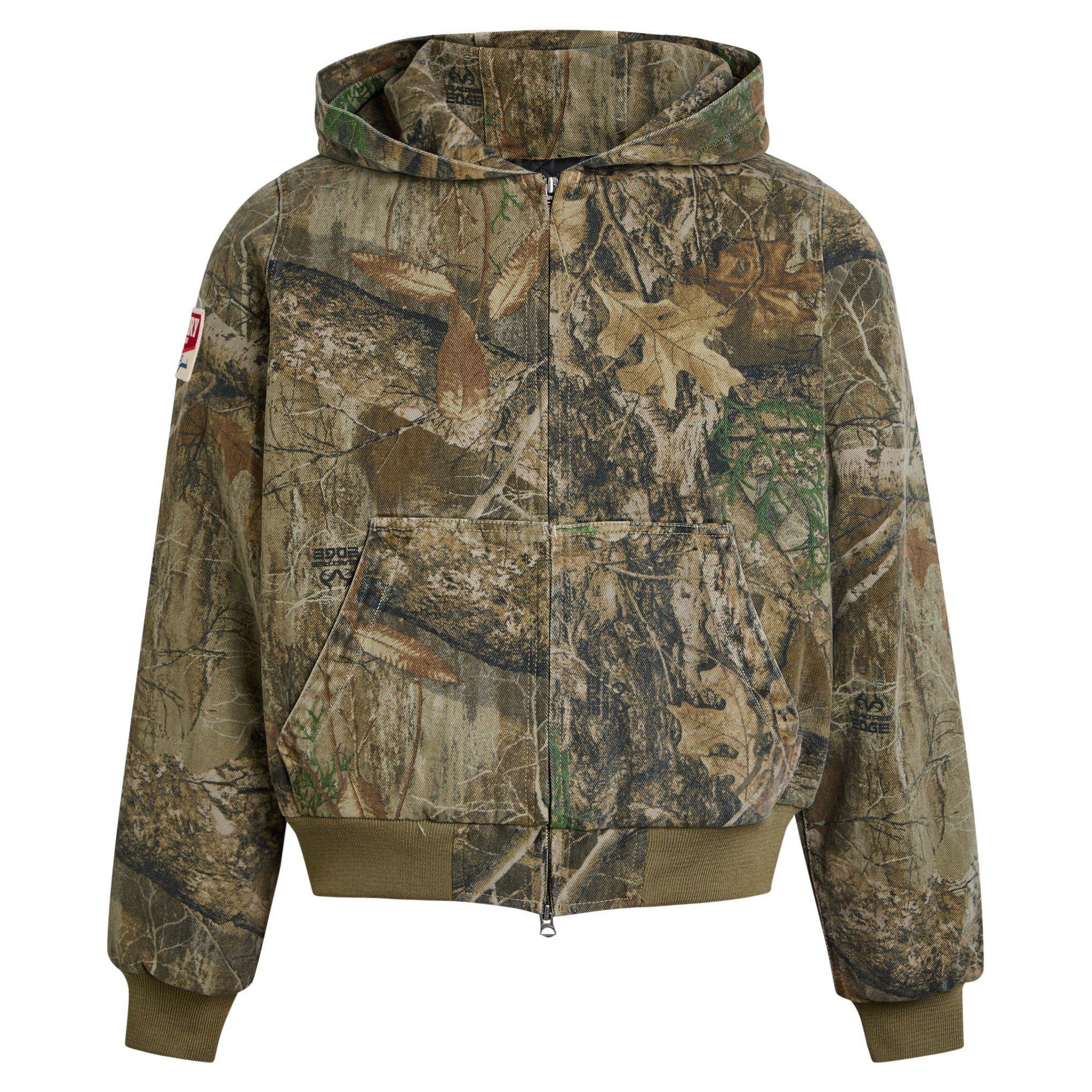 MULTICOLOURED 1 - Cherry LA - Men's Camouflage Cotton Hooded Oversized-Fit Bomber Jacket - 1