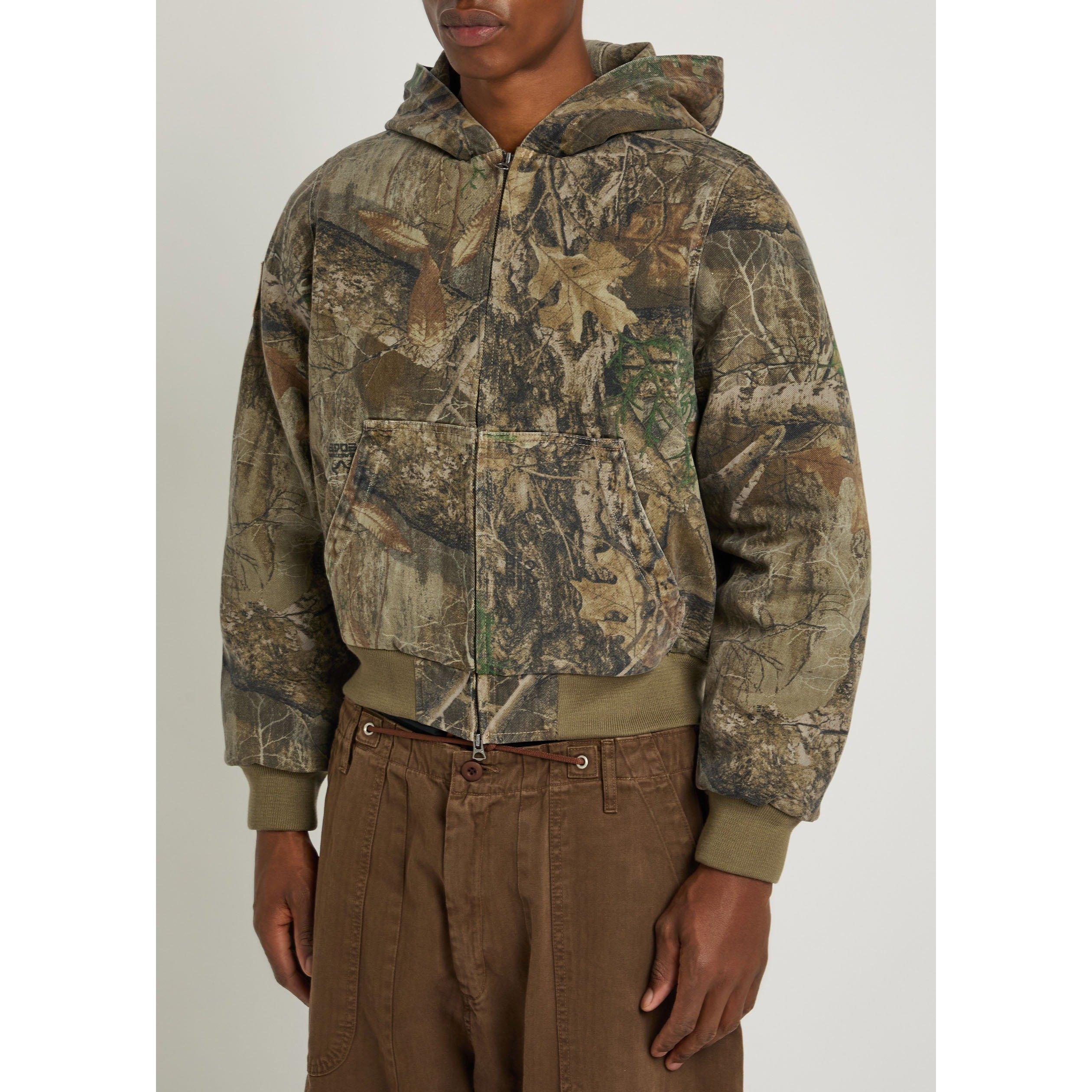 MULTICOLOURED 1 - Cherry LA - Men's Camouflage Cotton Hooded Oversized-Fit Bomber Jacket - 2