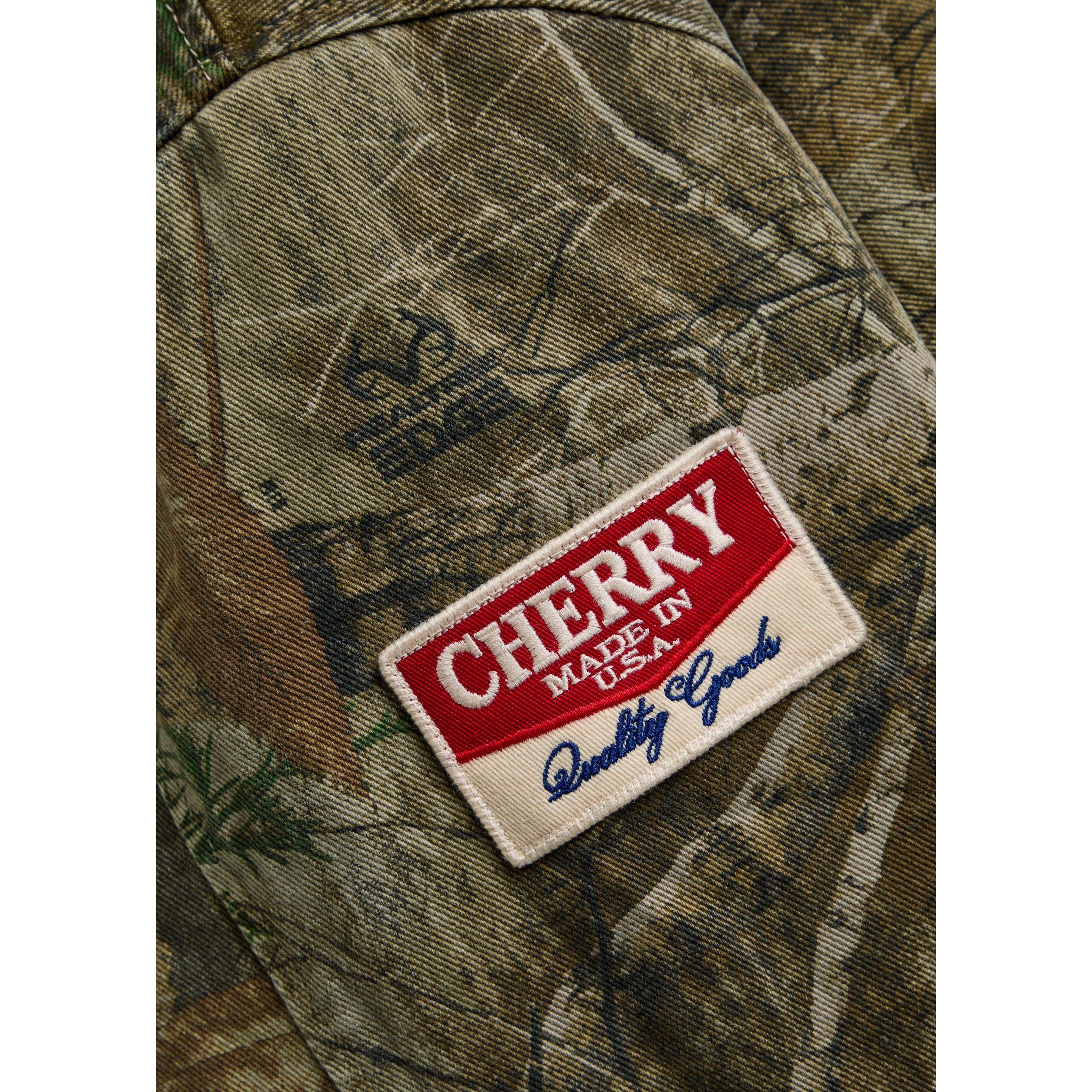 MULTICOLOURED 1 - Cherry LA - Men's Camouflage Cotton Hooded Oversized-Fit Bomber Jacket - 4