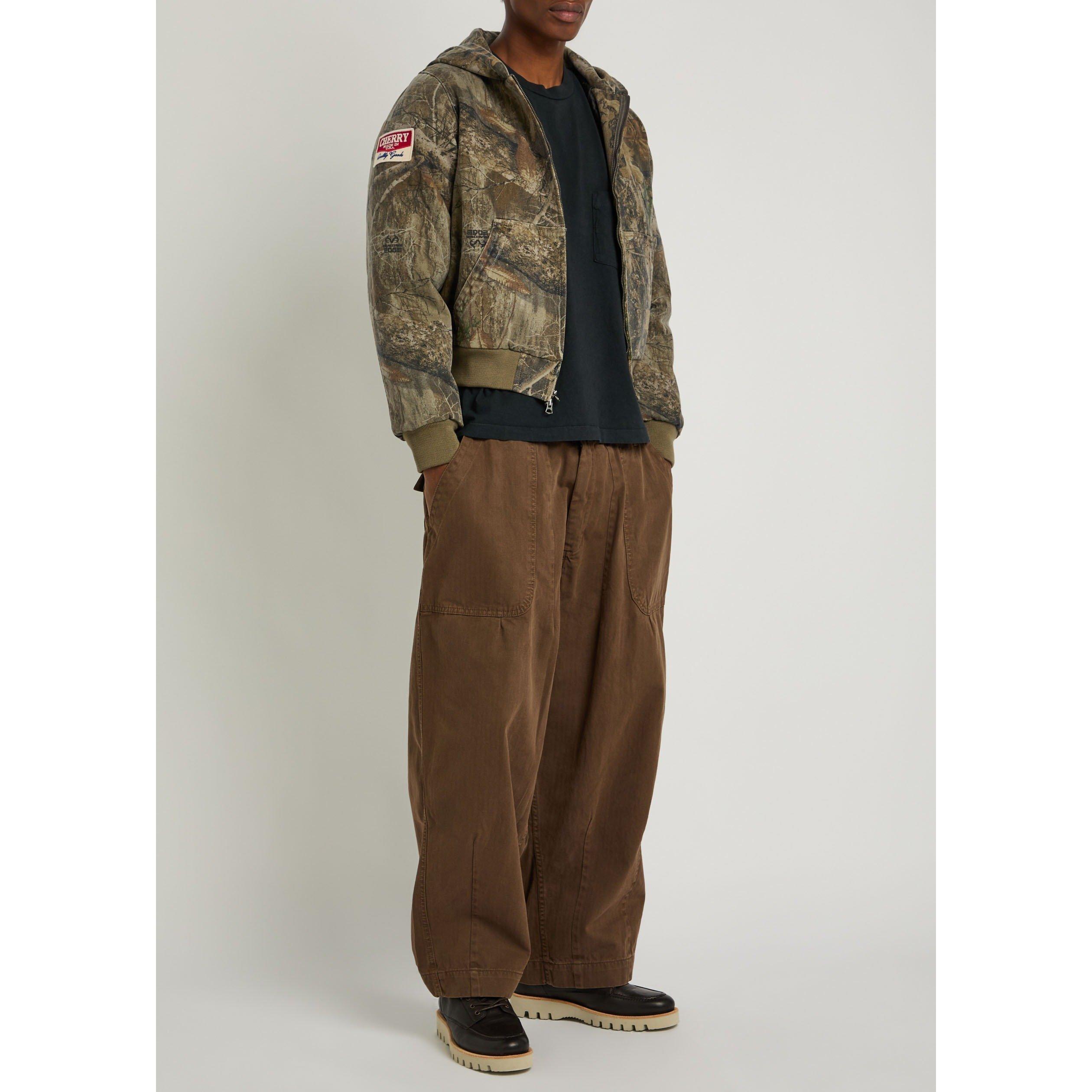 MULTICOLOURED 1 - Cherry LA - Men's Camouflage Cotton Hooded Oversized-Fit Bomber Jacket - 5