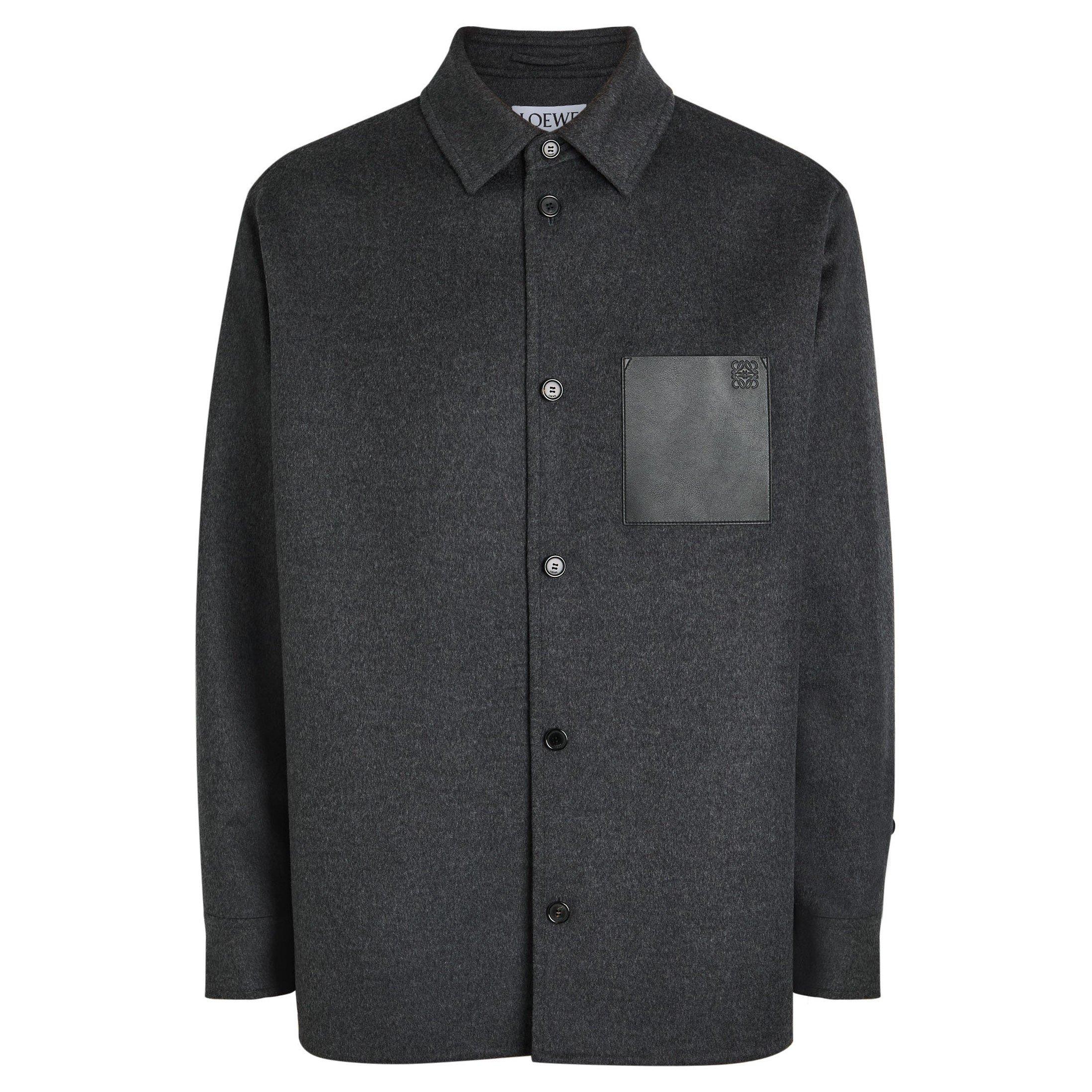 CHARCOAL - LOEWE - LOEWE LOW Wool/Cashmere OVERSH - 1