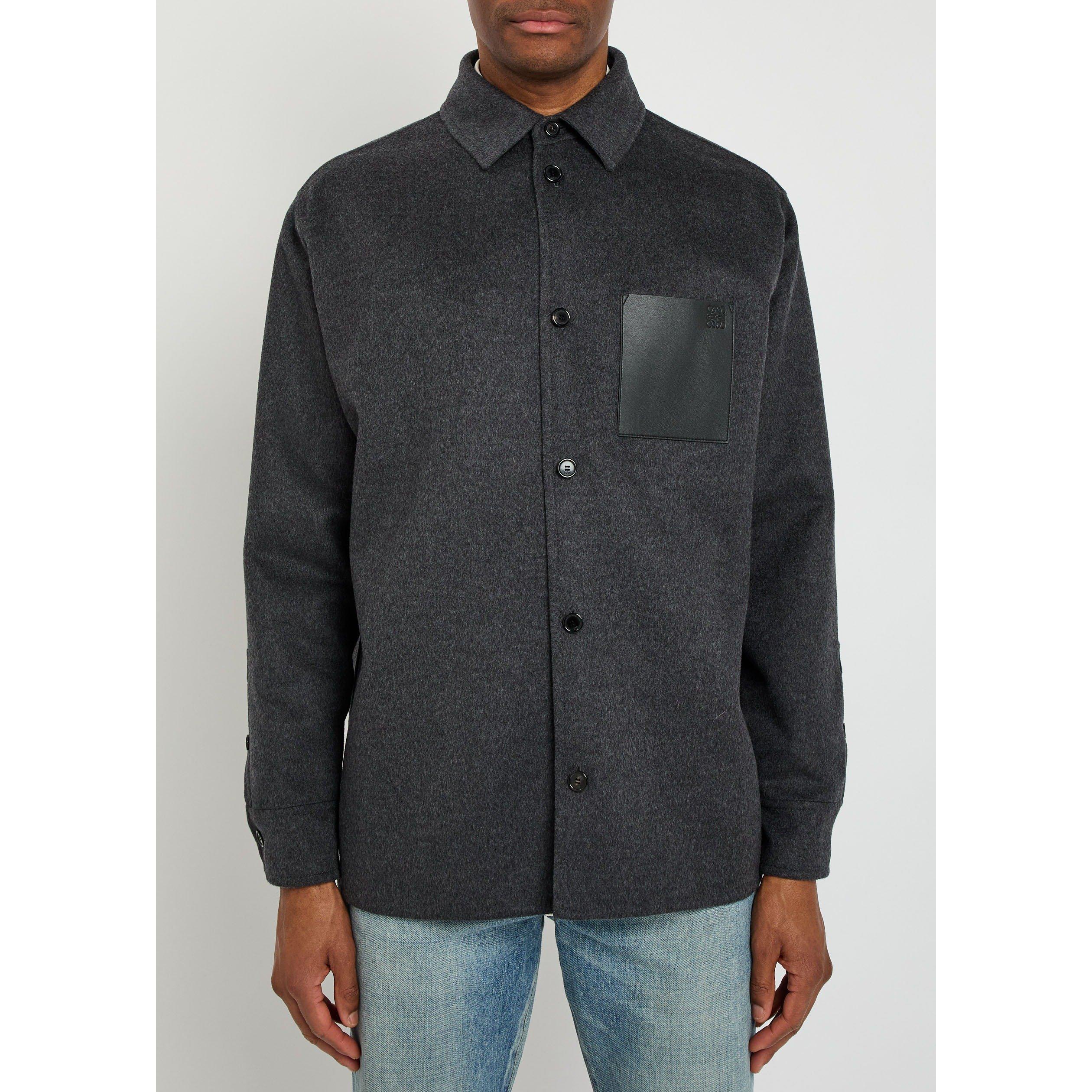 CHARCOAL - LOEWE - LOEWE LOW Wool/Cashmere OVERSH - 2