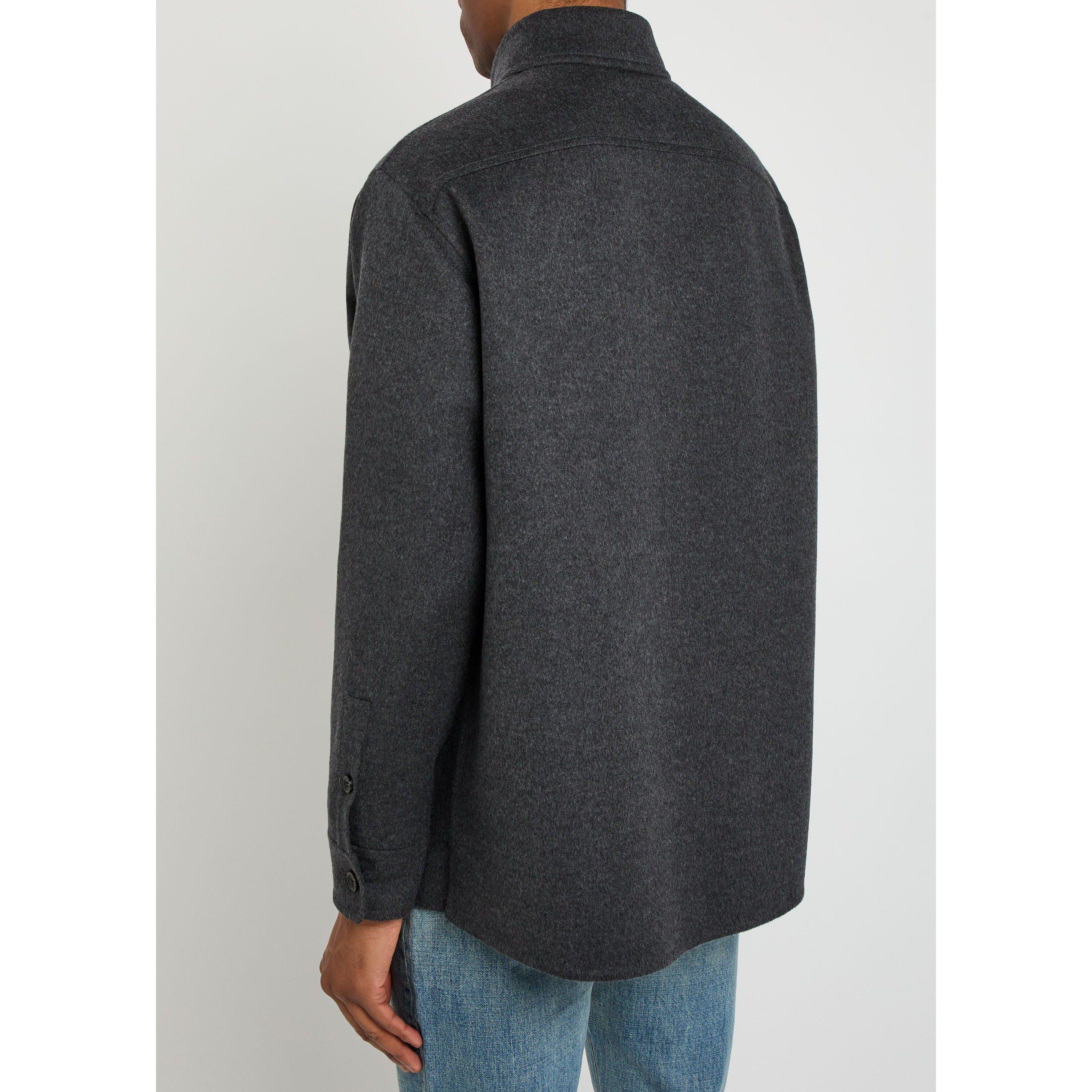 CHARCOAL - LOEWE - LOEWE LOW Wool/Cashmere OVERSH - 3