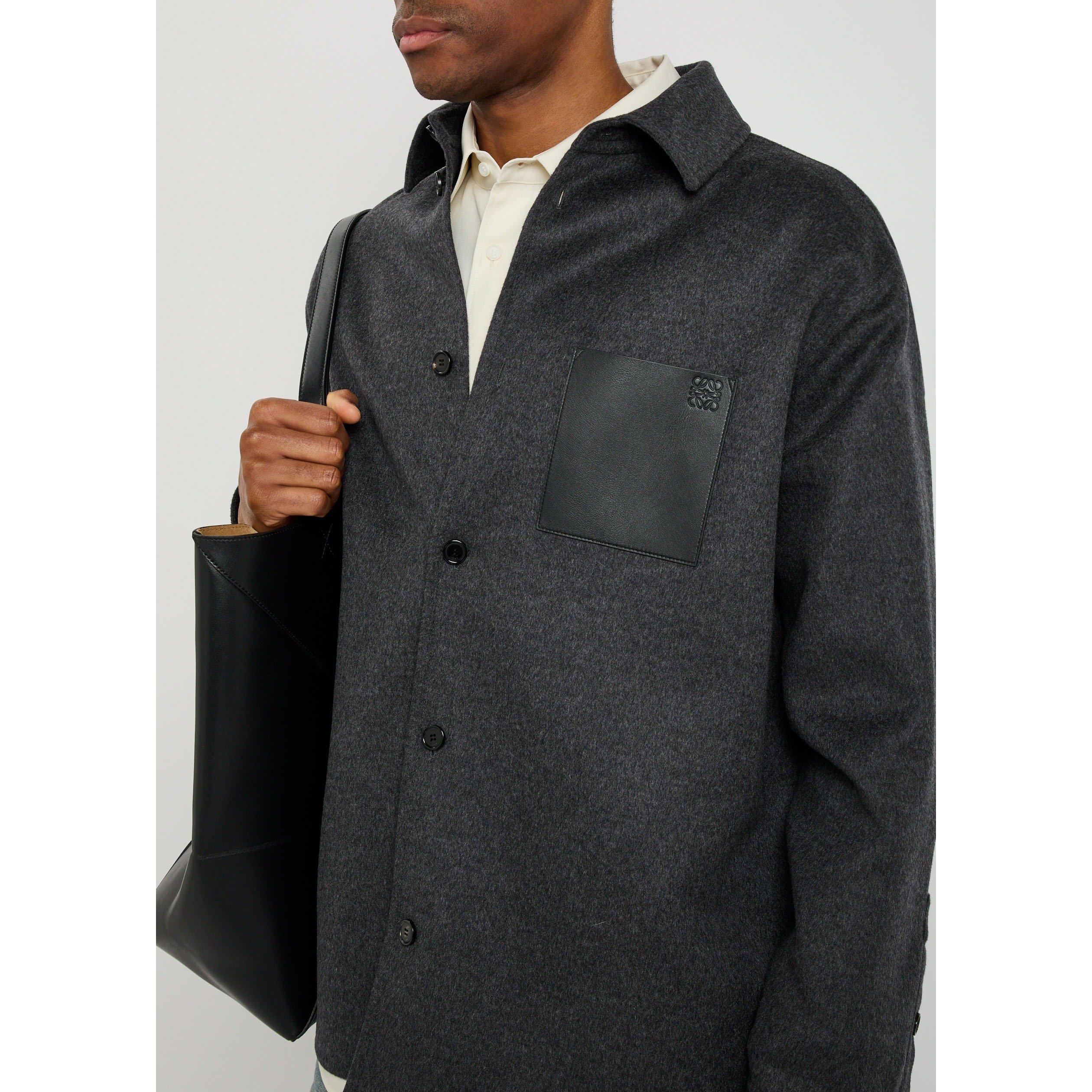 CHARCOAL - LOEWE - LOEWE LOW Wool/Cashmere OVERSH - 4