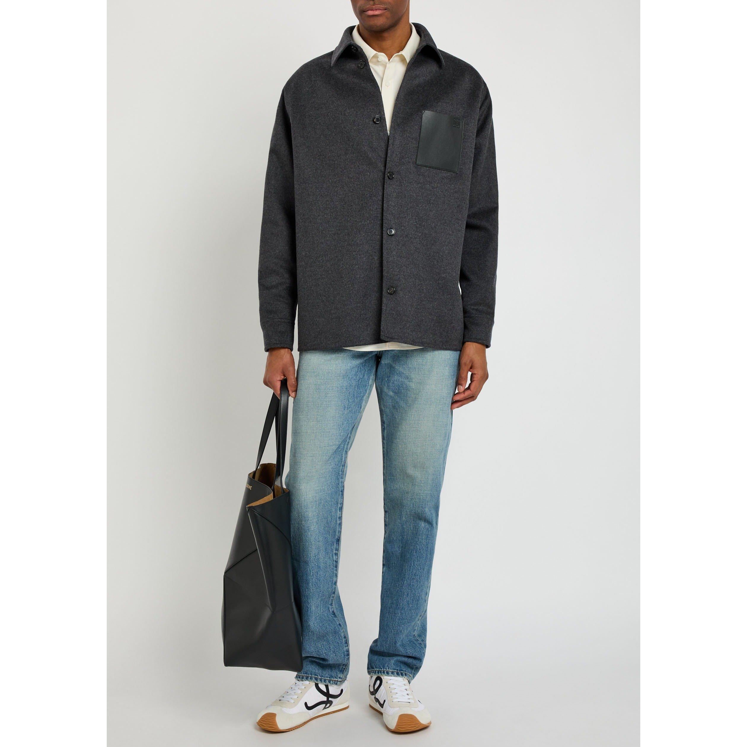 CHARCOAL - LOEWE - LOEWE LOW Wool/Cashmere OVERSH - 5