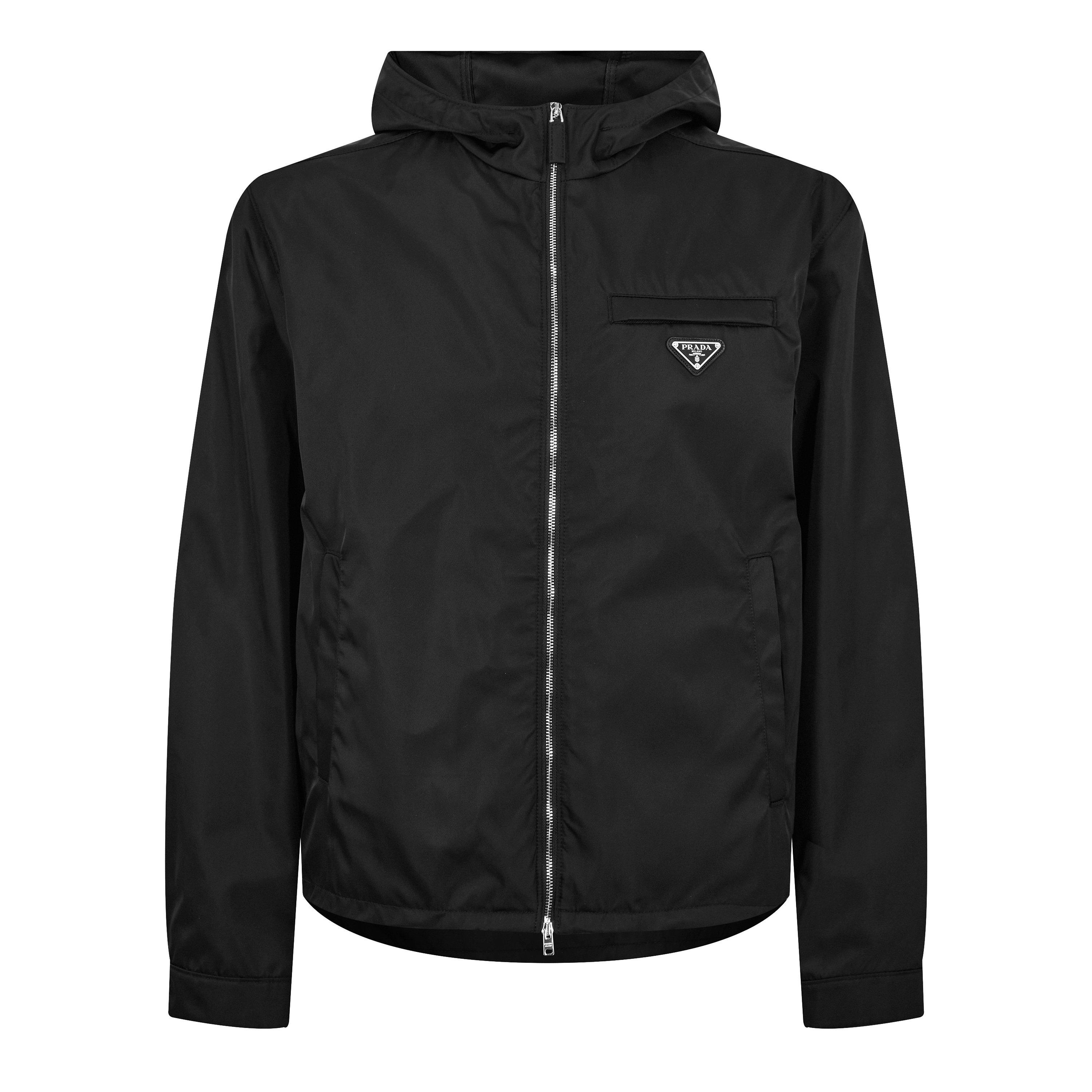 Nero F0002 - Prada - Men's Re-Nylon Long Sleeve Zip Windbreaker - 1