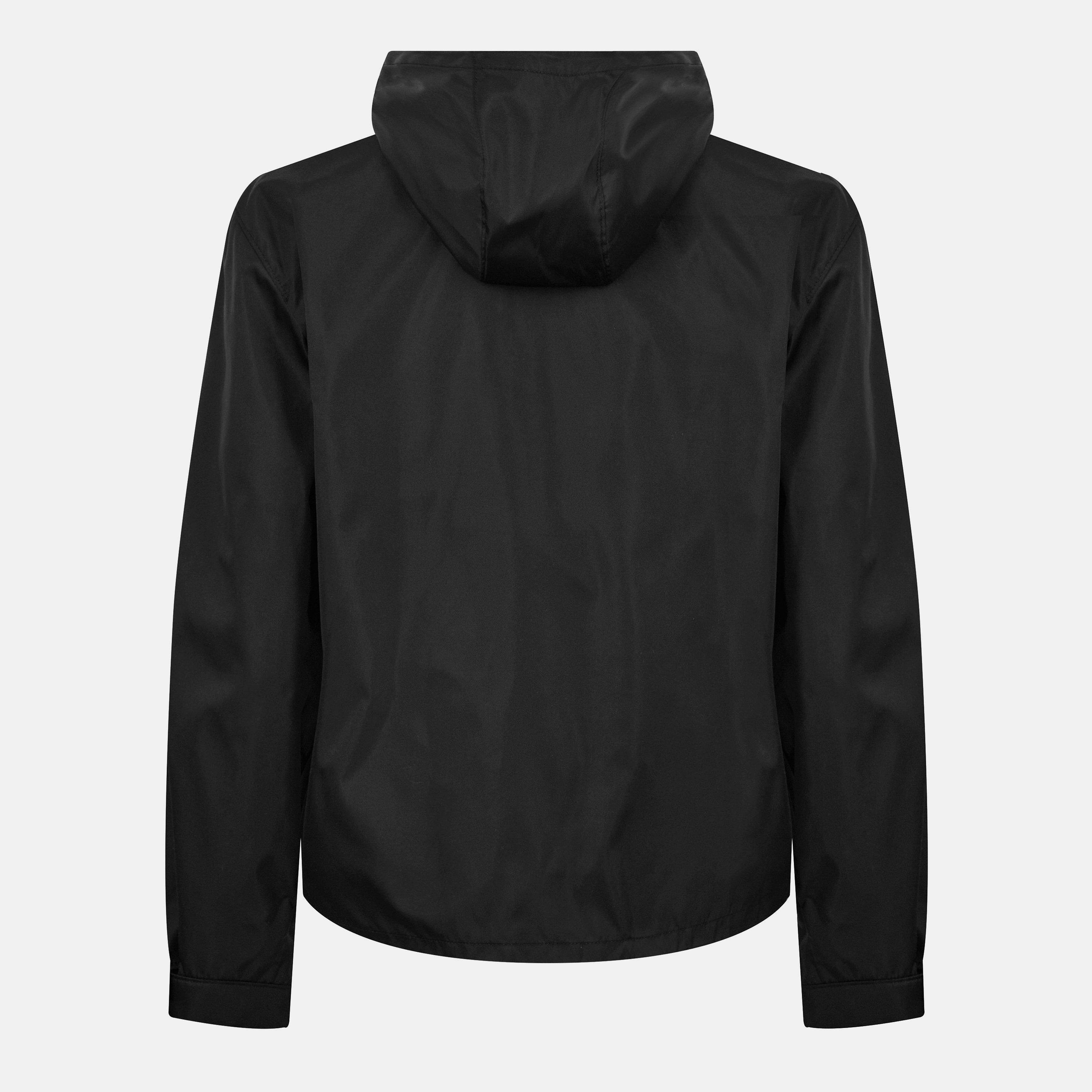 Nero F0002 - Prada - Men's Re-Nylon Long Sleeve Zip Windbreaker - 2