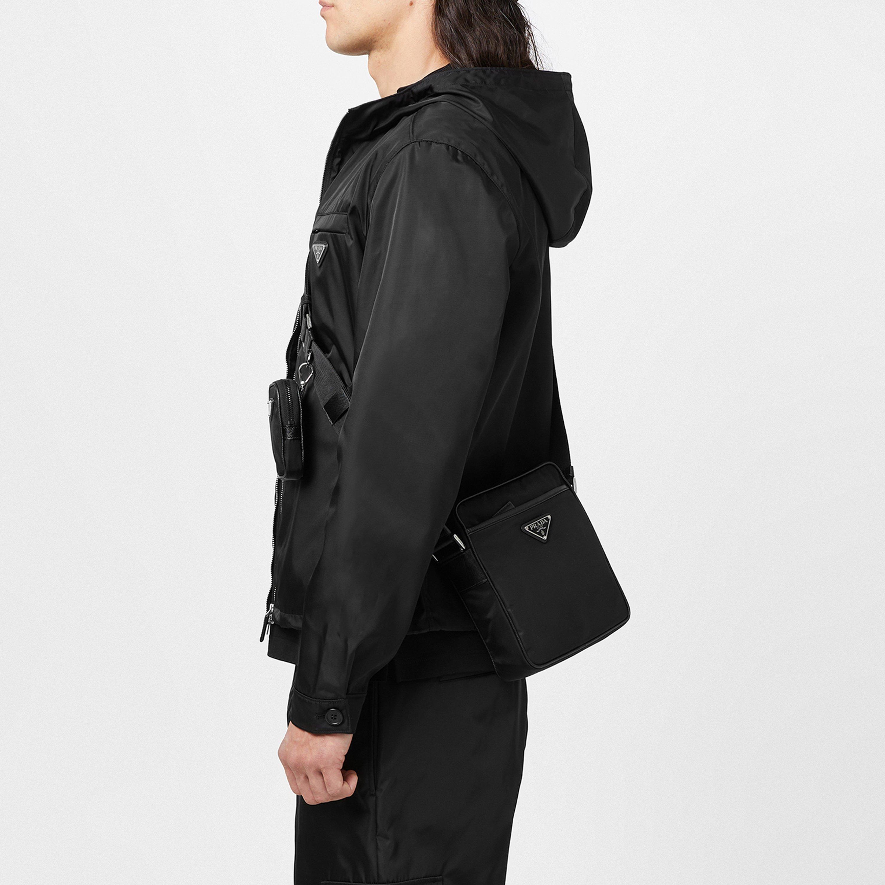 Nero F0002 - Prada - Men's Re-Nylon Long Sleeve Zip Windbreaker - 5