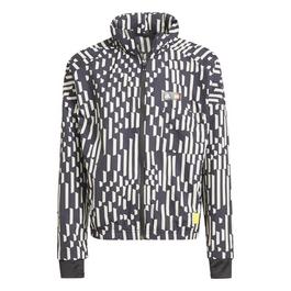 adidas Paco Rabanne geometric-print fitted jacket
