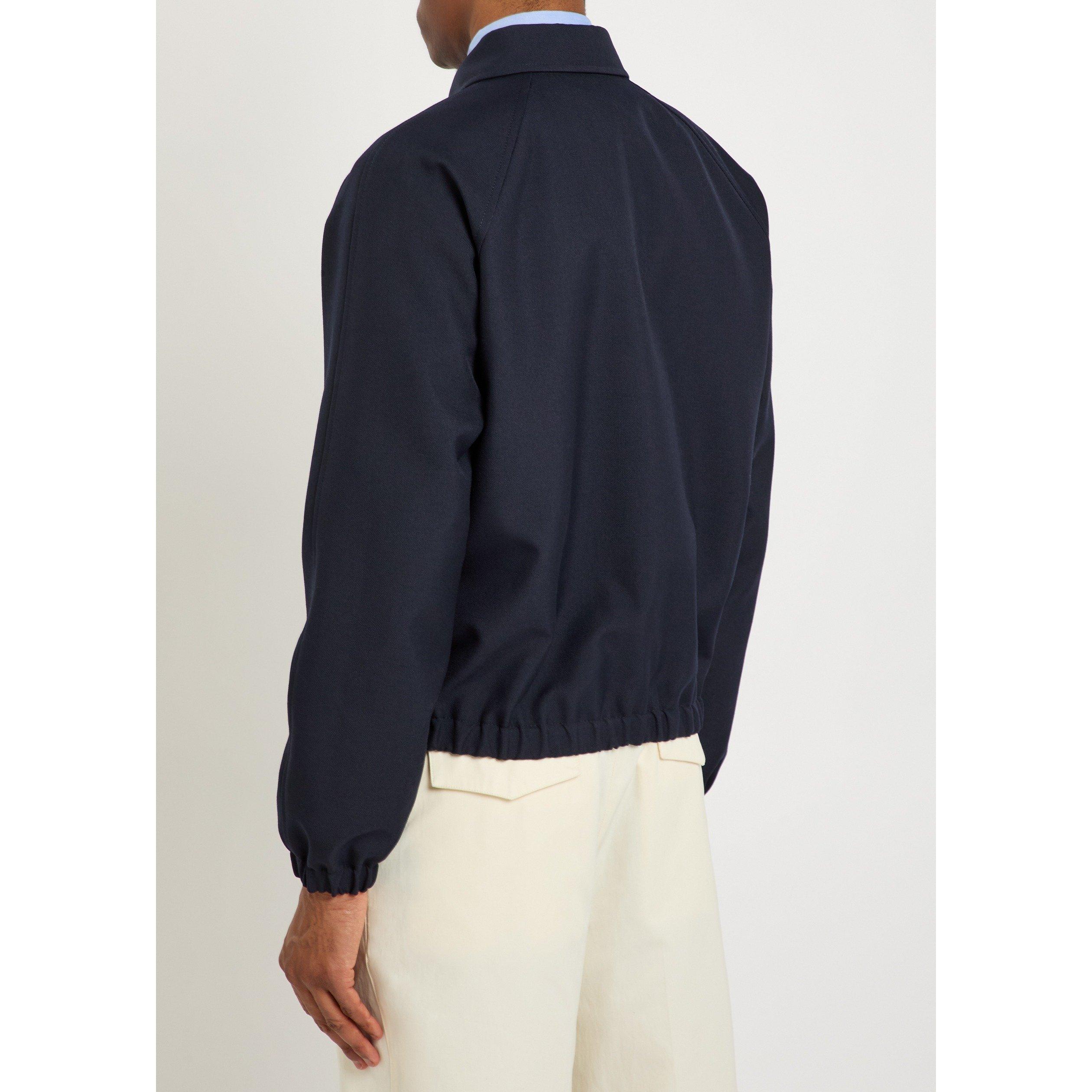 NAVY - Valentino - VAL GIUBBINO DIAG WOOL JACKET - 3