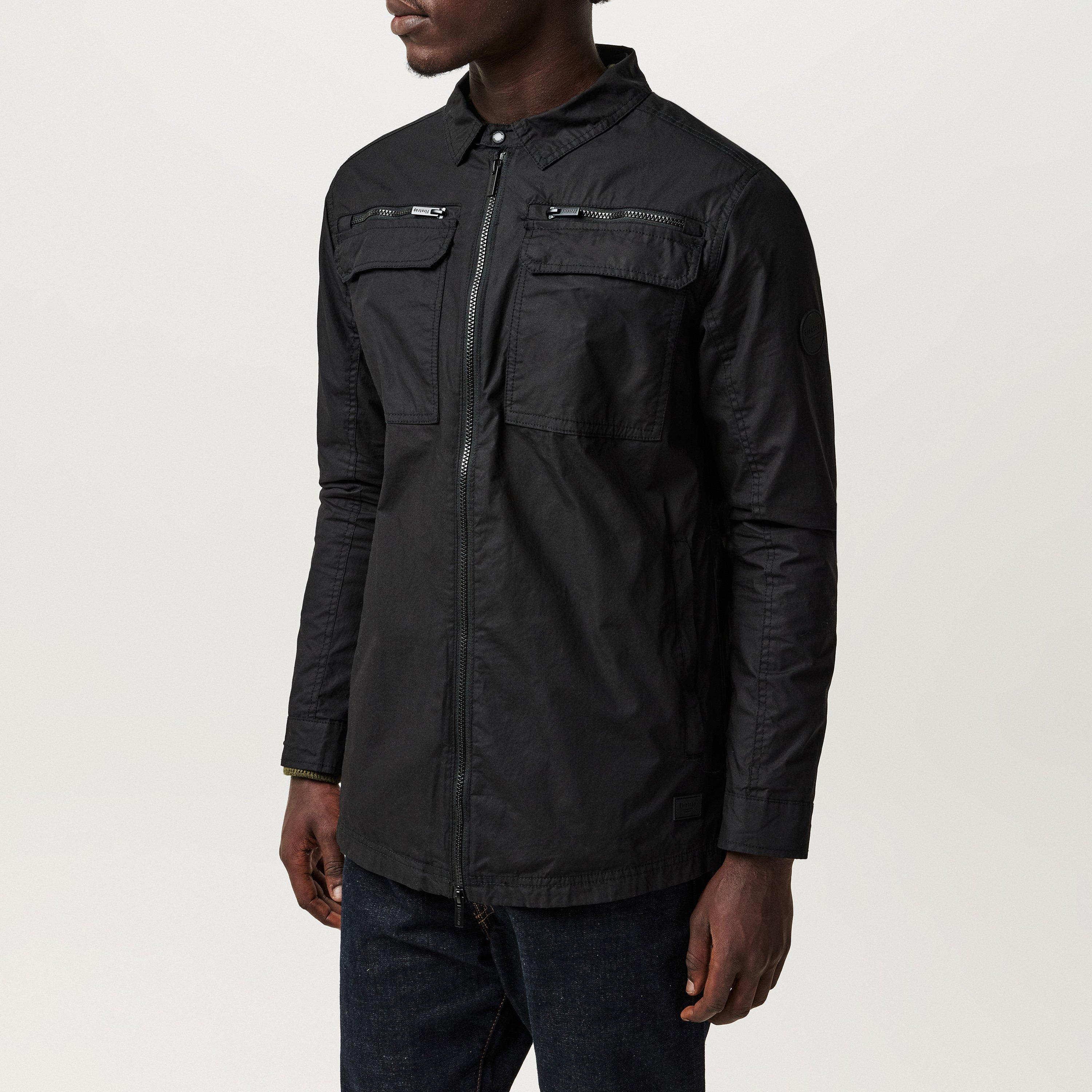 Nero - Firetrap - Stylish Zip Shacket for Men - 3