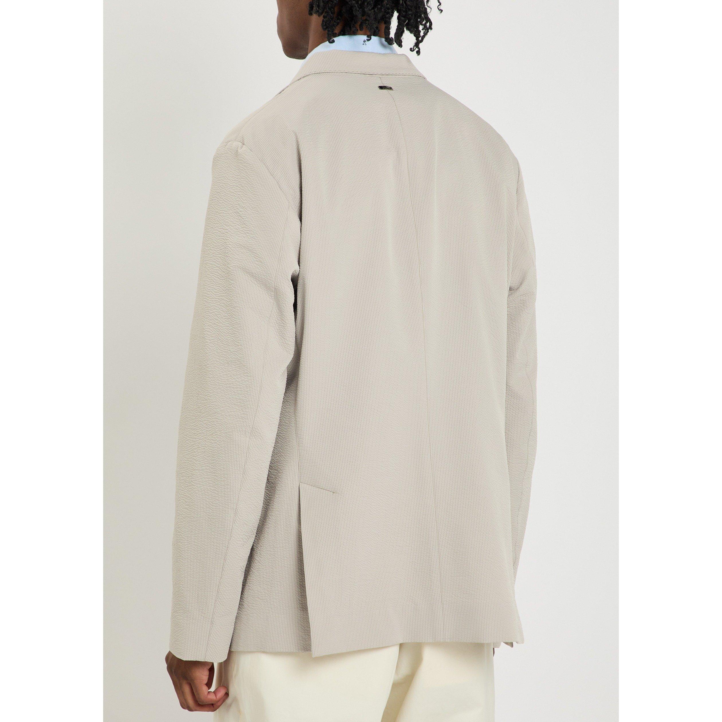 GREY - Herno - Men's Seersucker Blazer - 3