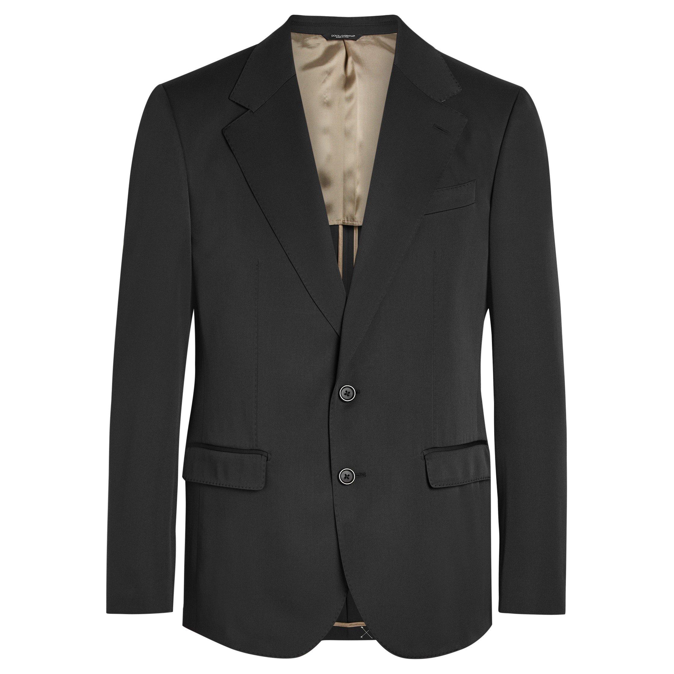 BLACK - Dolce and Gabbana - DG TELA LANA BLAZER JACKET - 1