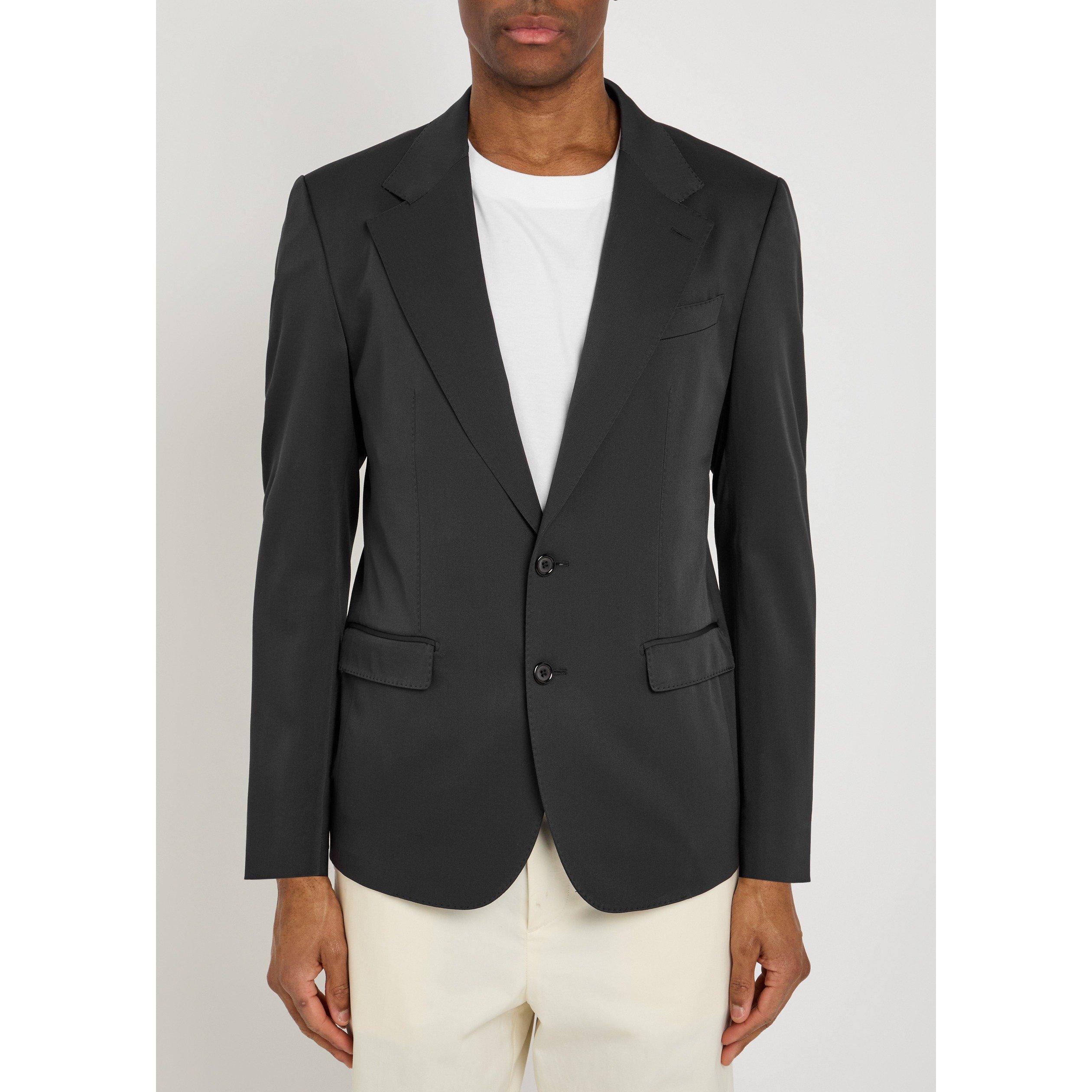 BLACK - Dolce and Gabbana - DG TELA LANA BLAZER JACKET - 2