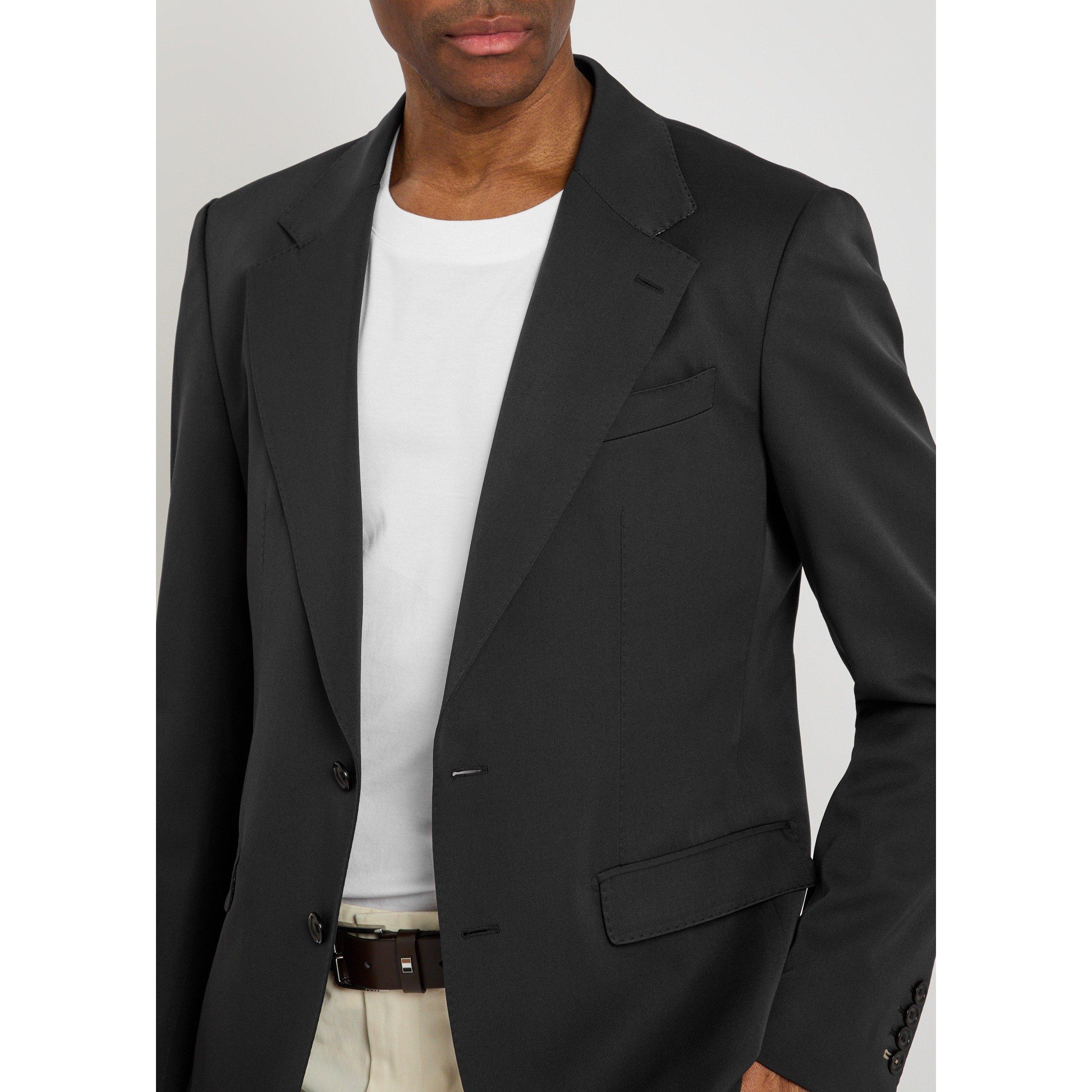 BLACK - Dolce and Gabbana - DG TELA LANA BLAZER JACKET - 4