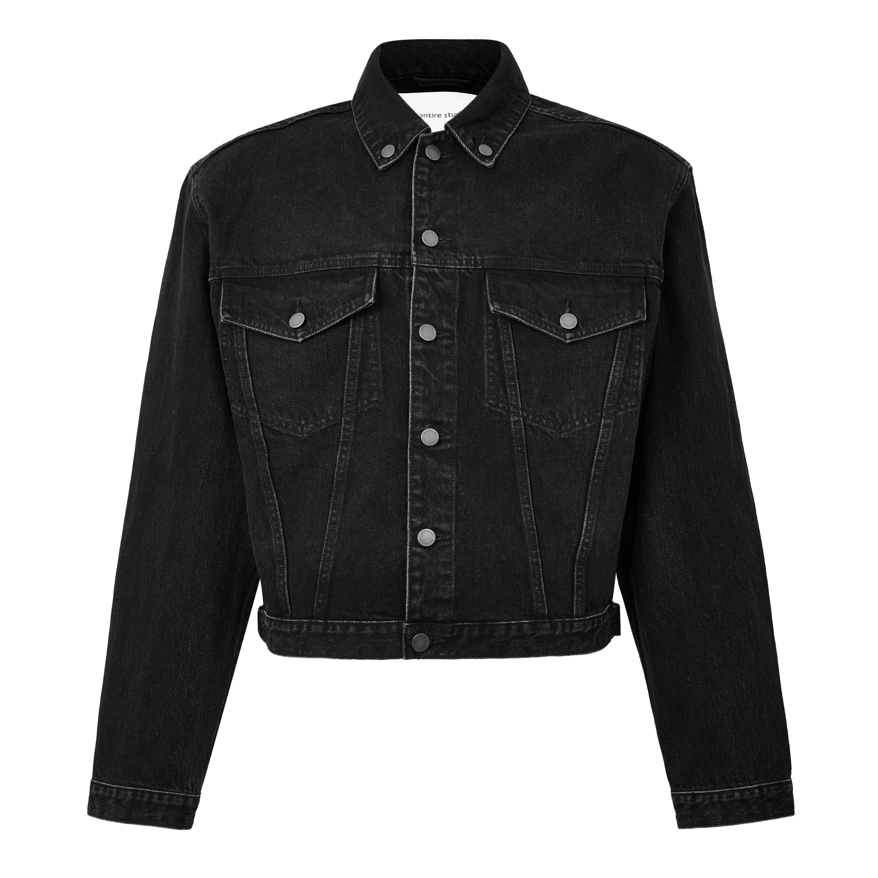 BLACK - Entire Studios - ENTIRE SHRUNKEN DENIM JAC - 1