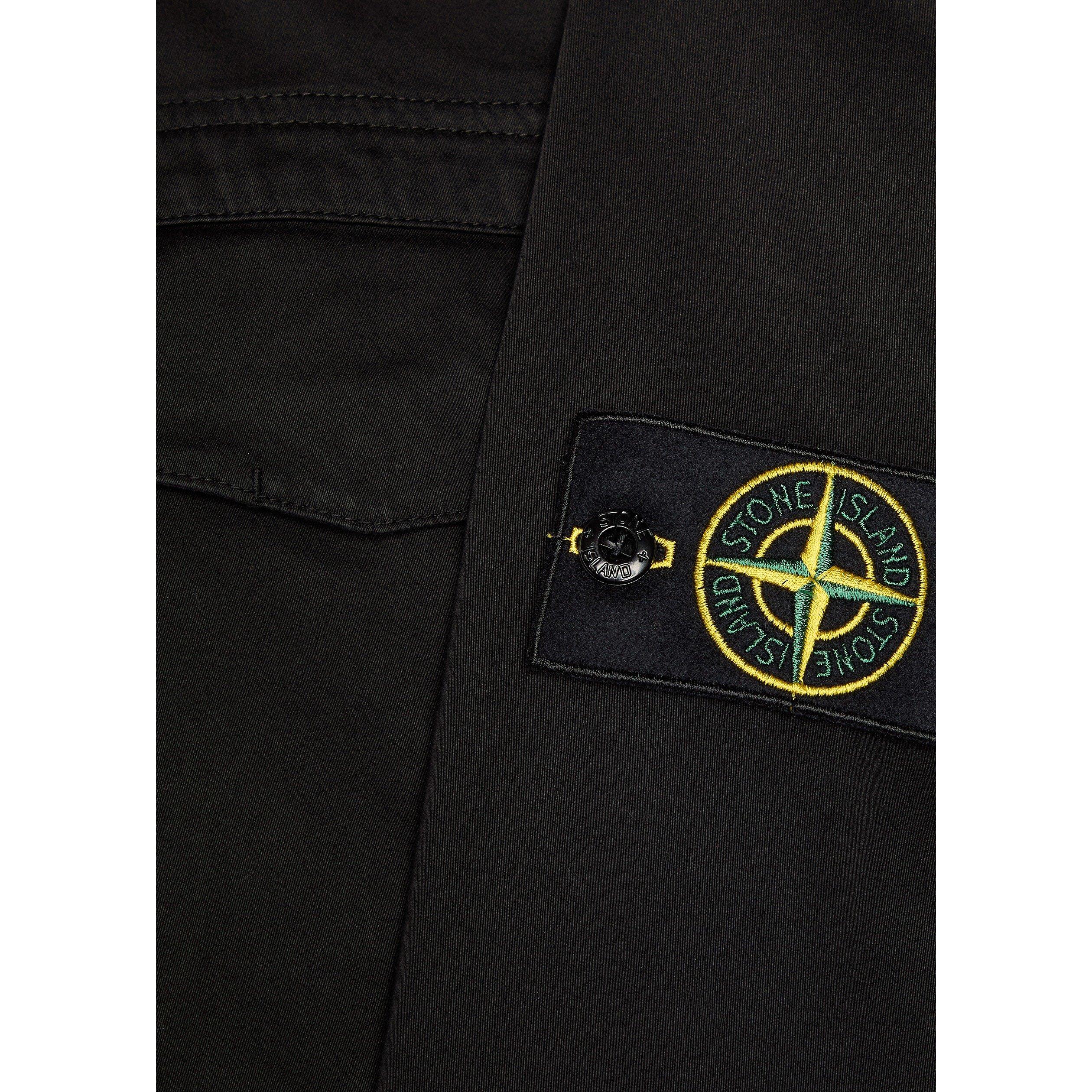 BLACK - Stone Island - SI CLASSIC COTTON OVERSHIRT - 4