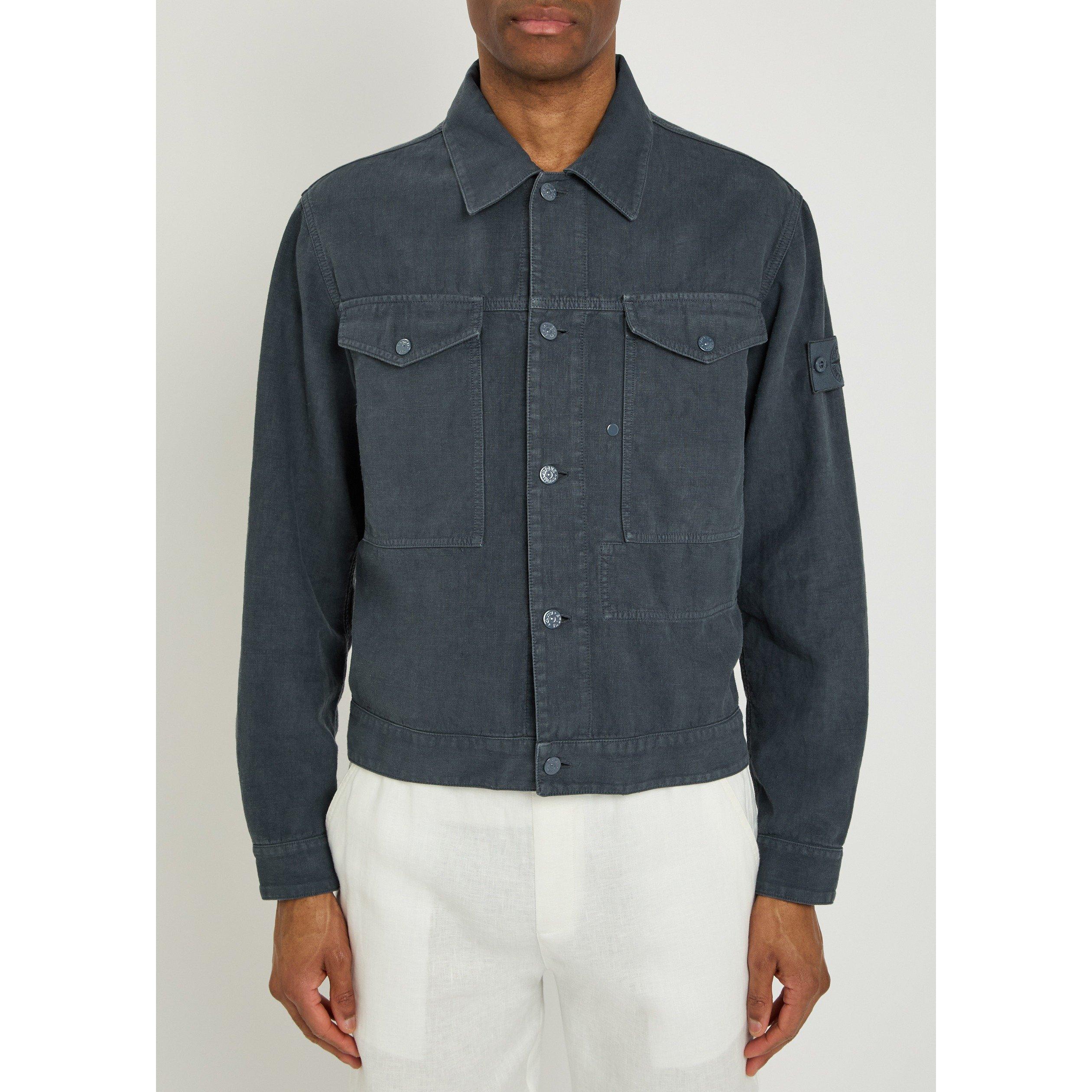 BLUE - Stone Island - SI GHOSTLINEN JACKET - 2
